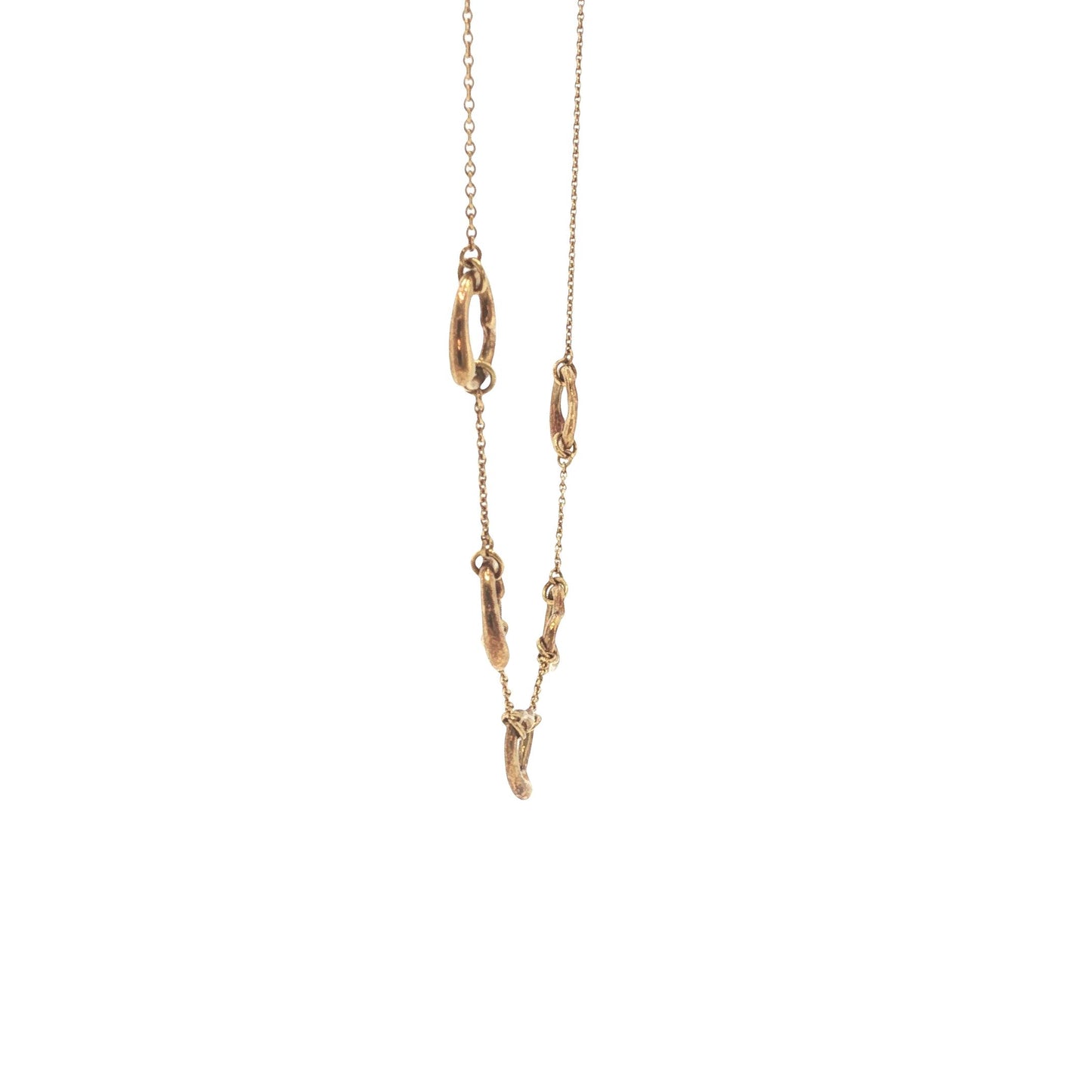 Tiffany & Co. 18K Gold Peretti Petite Open Heart Necklace