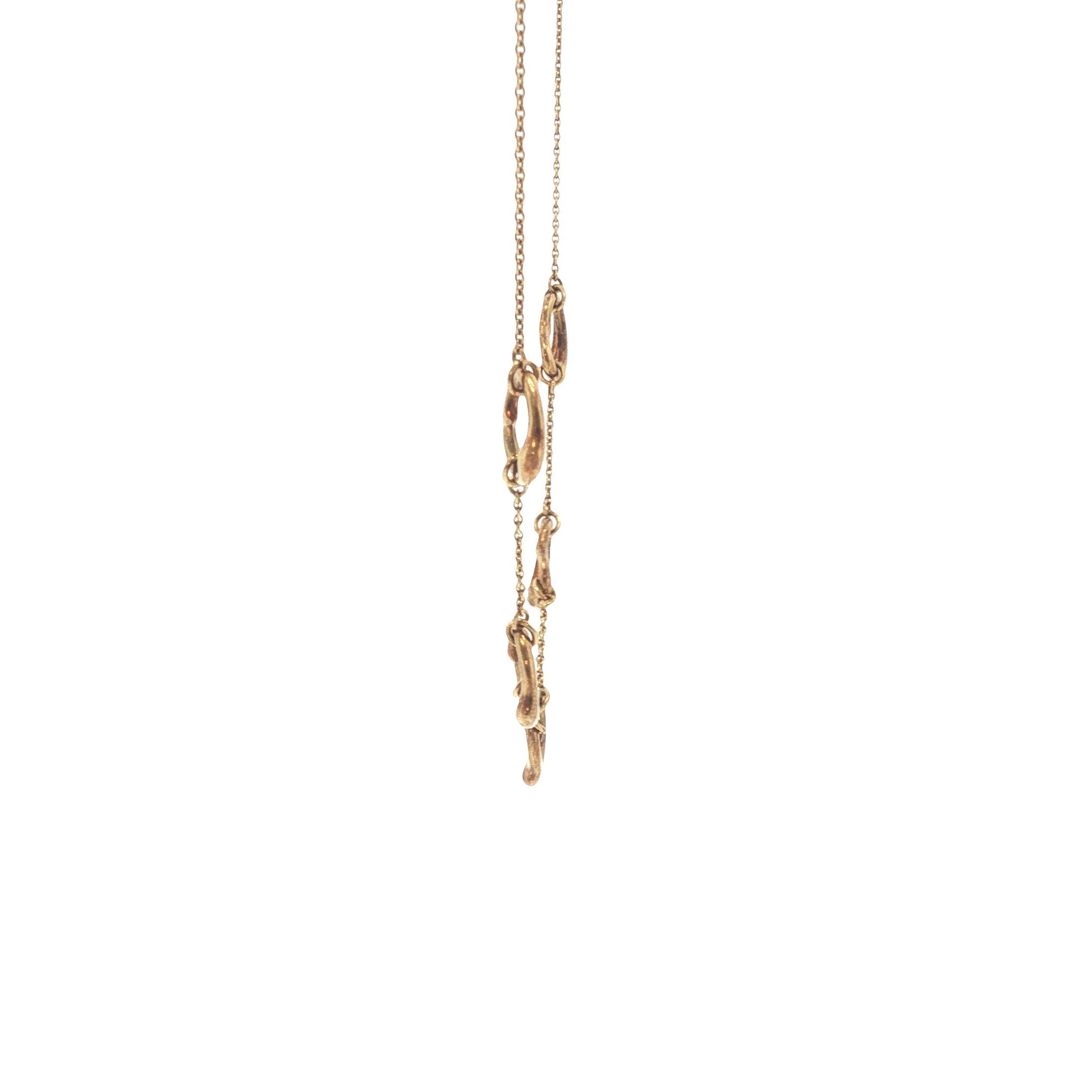 Tiffany & Co. 18K Gold Peretti Petite Open Heart Necklace