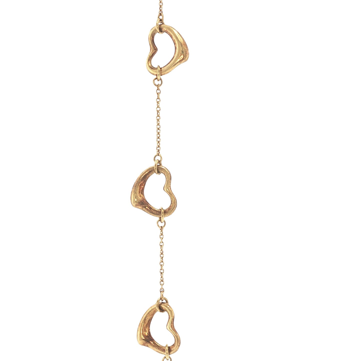 Tiffany & Co. 18K Gold Peretti Petite Open Heart Necklace