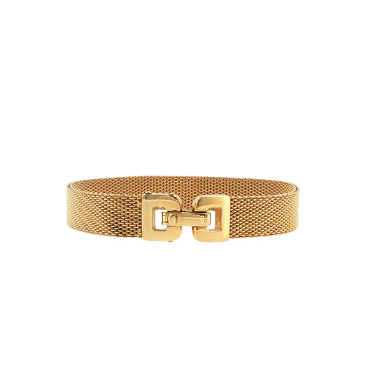 Vintage Tiffany & Co. 18K Gold Woven Mesh Bracelet