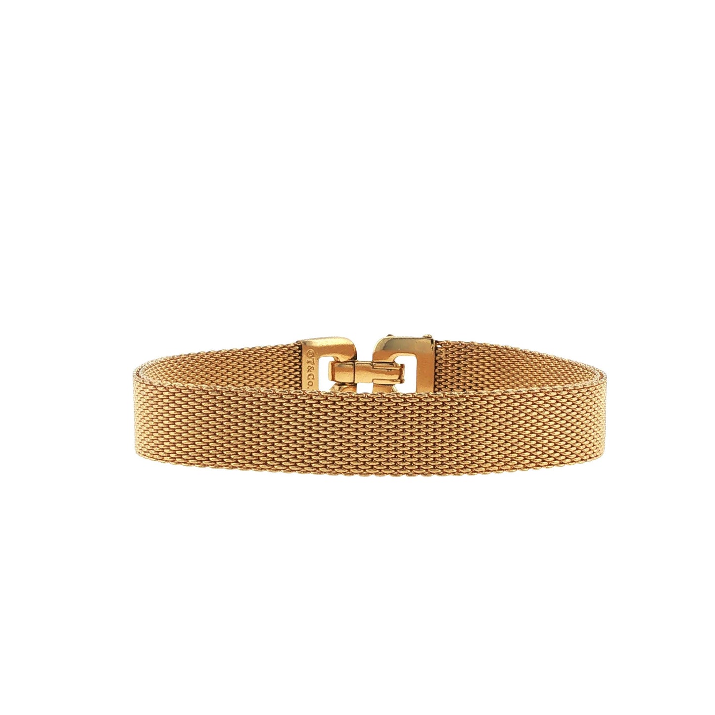 Vintage Tiffany & Co. 18K Gold Woven Mesh Bracelet