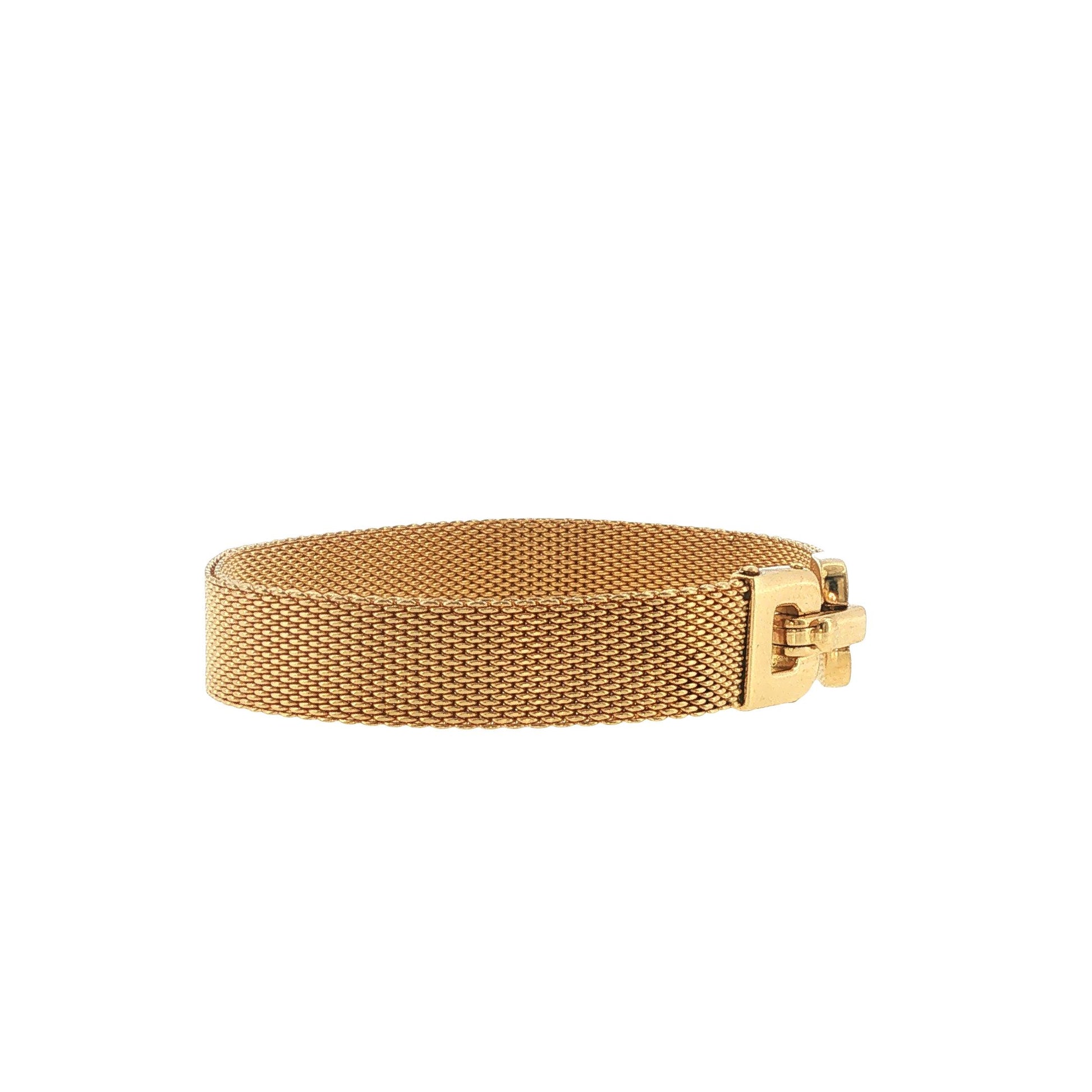 Vintage Tiffany & Co. 18K Gold Woven Mesh Bracelet