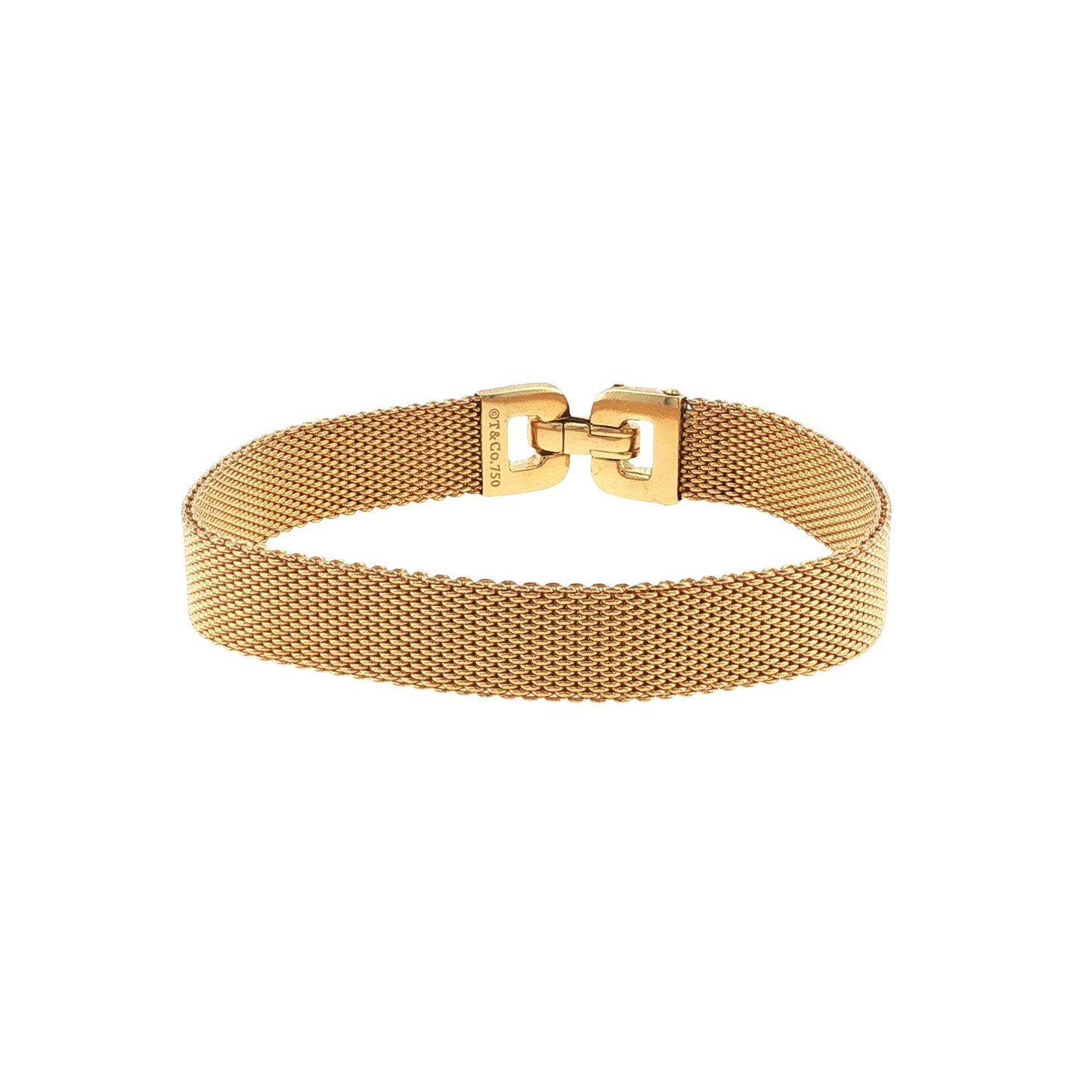 Vintage Tiffany & Co. 18K Gold Woven Mesh Bracelet