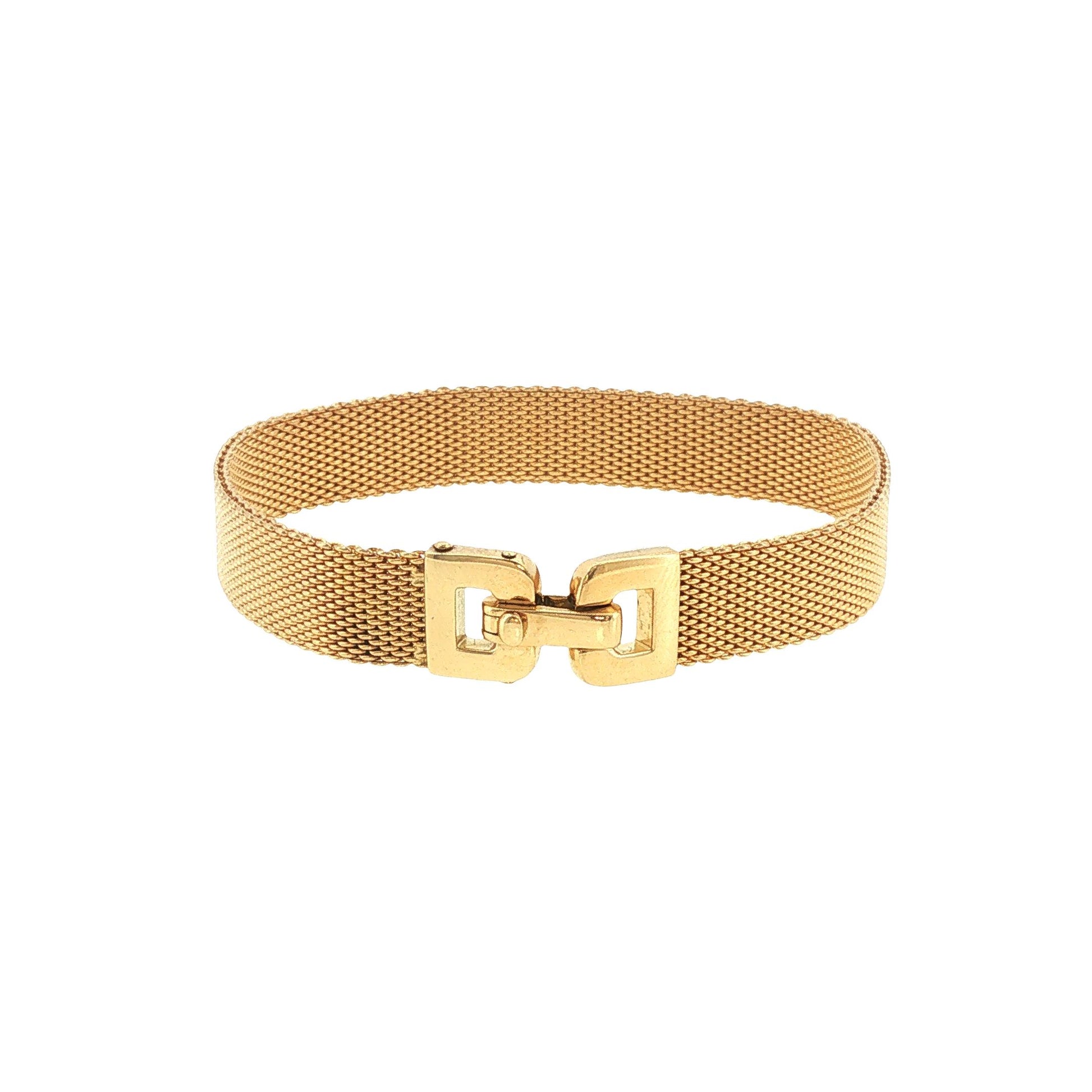 Vintage Tiffany & Co. 18K Gold Woven Mesh Bracelet