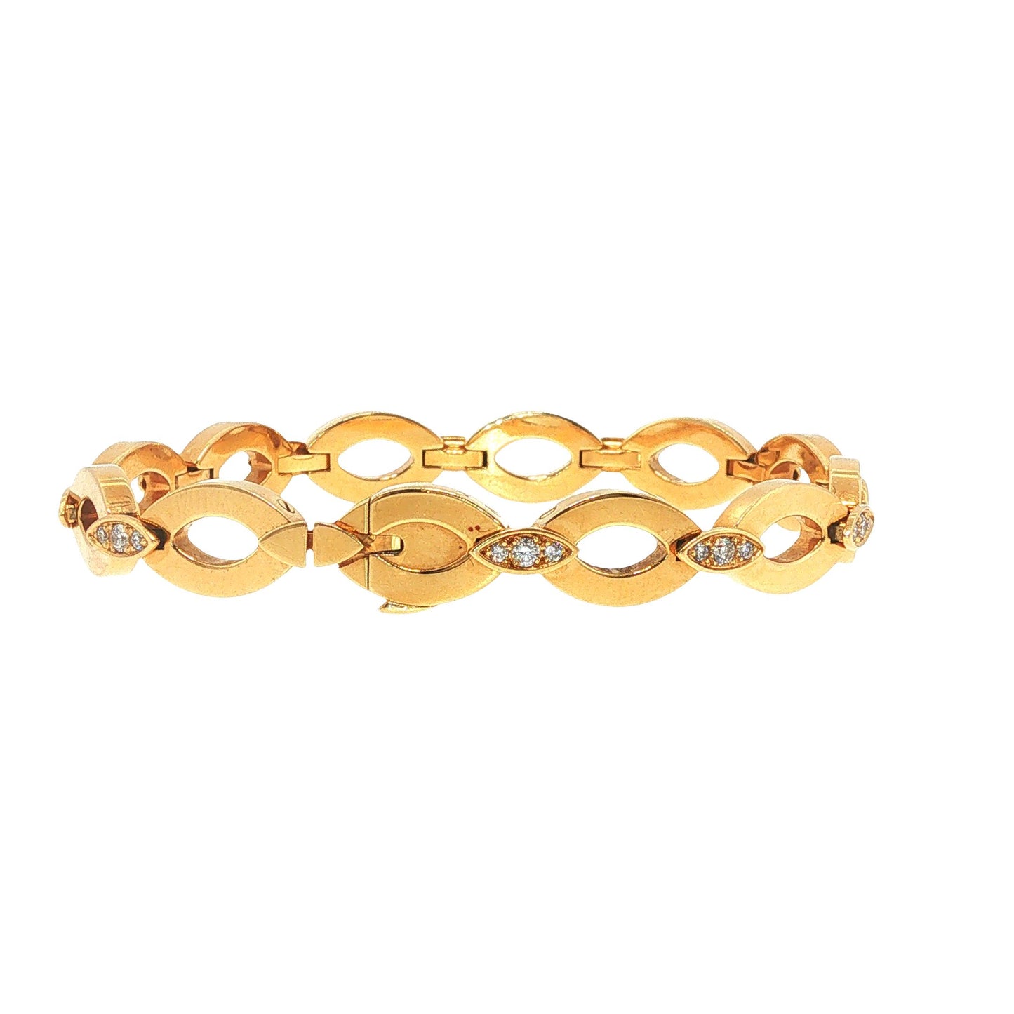 Vintage Cartier Diadea Diamond 18K Gold Bracelet