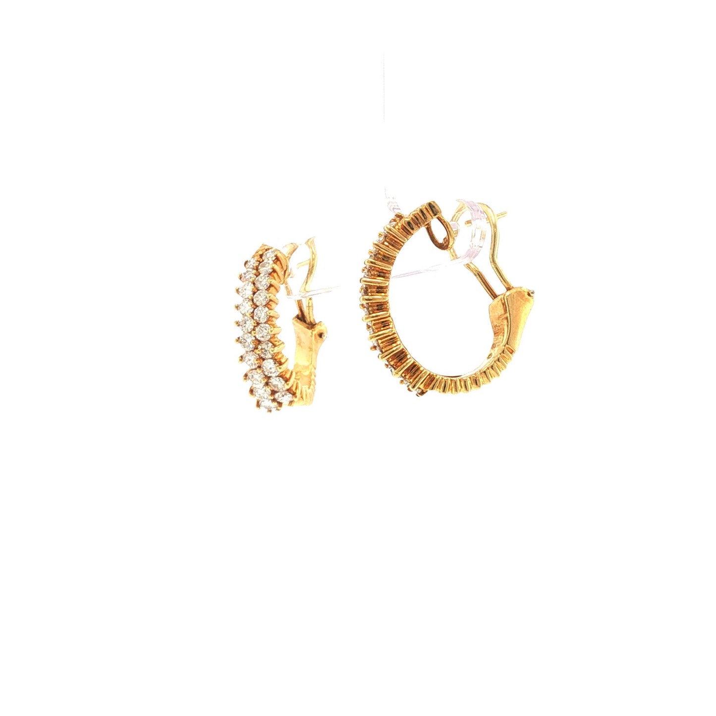 Hammerman Brothers 18K Gold Diamond Earrings