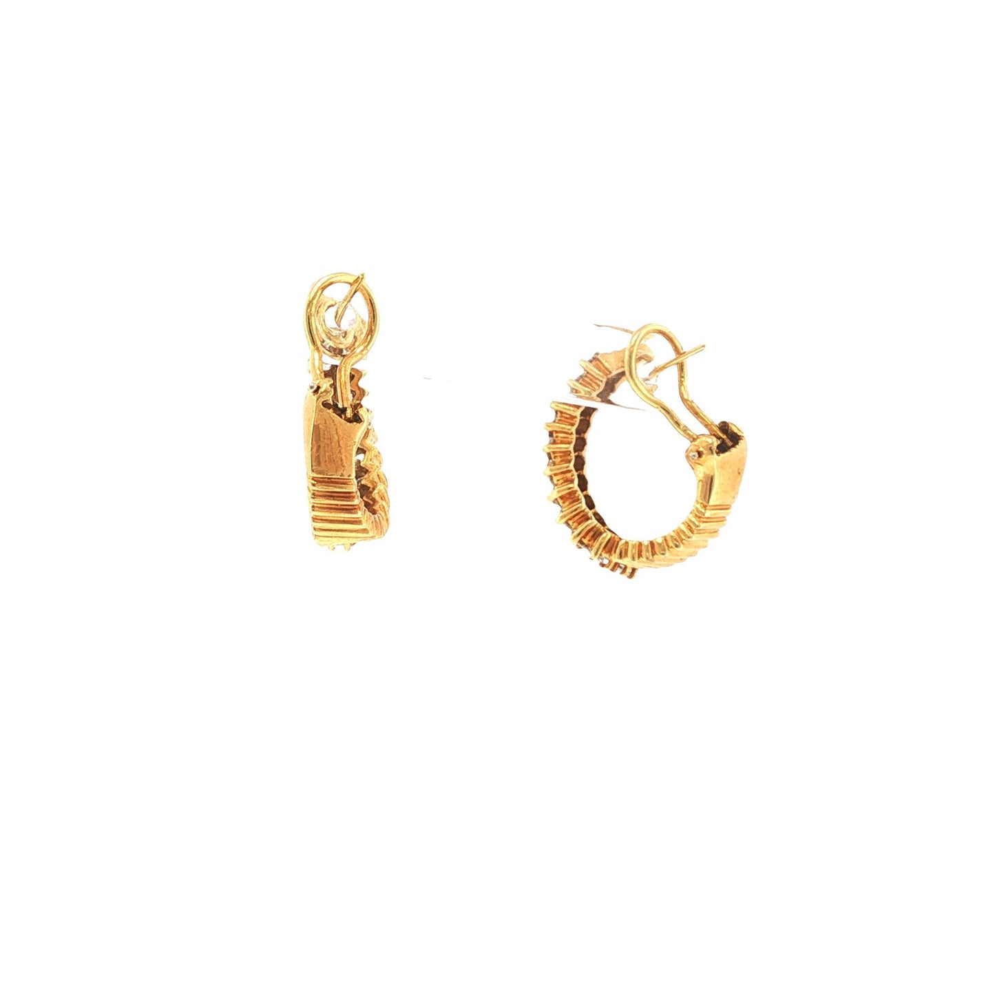 Hammerman Brothers 18K Gold Diamond Earrings