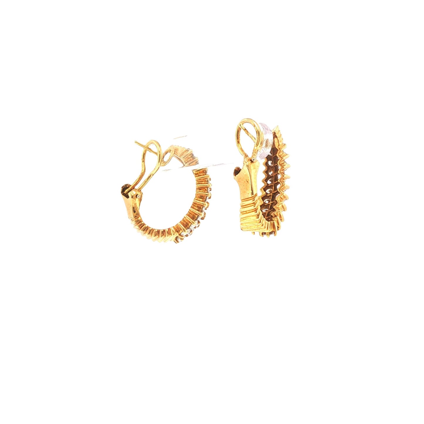 Hammerman Brothers 18K Gold Diamond Earrings