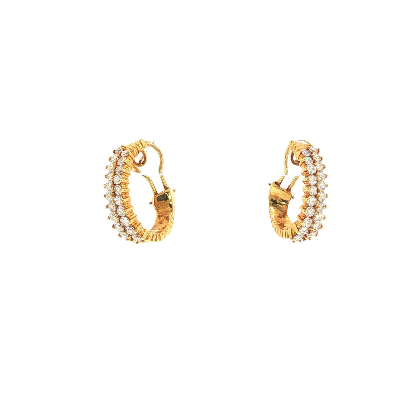 Hammerman Brothers 18K Gold Diamond Earrings