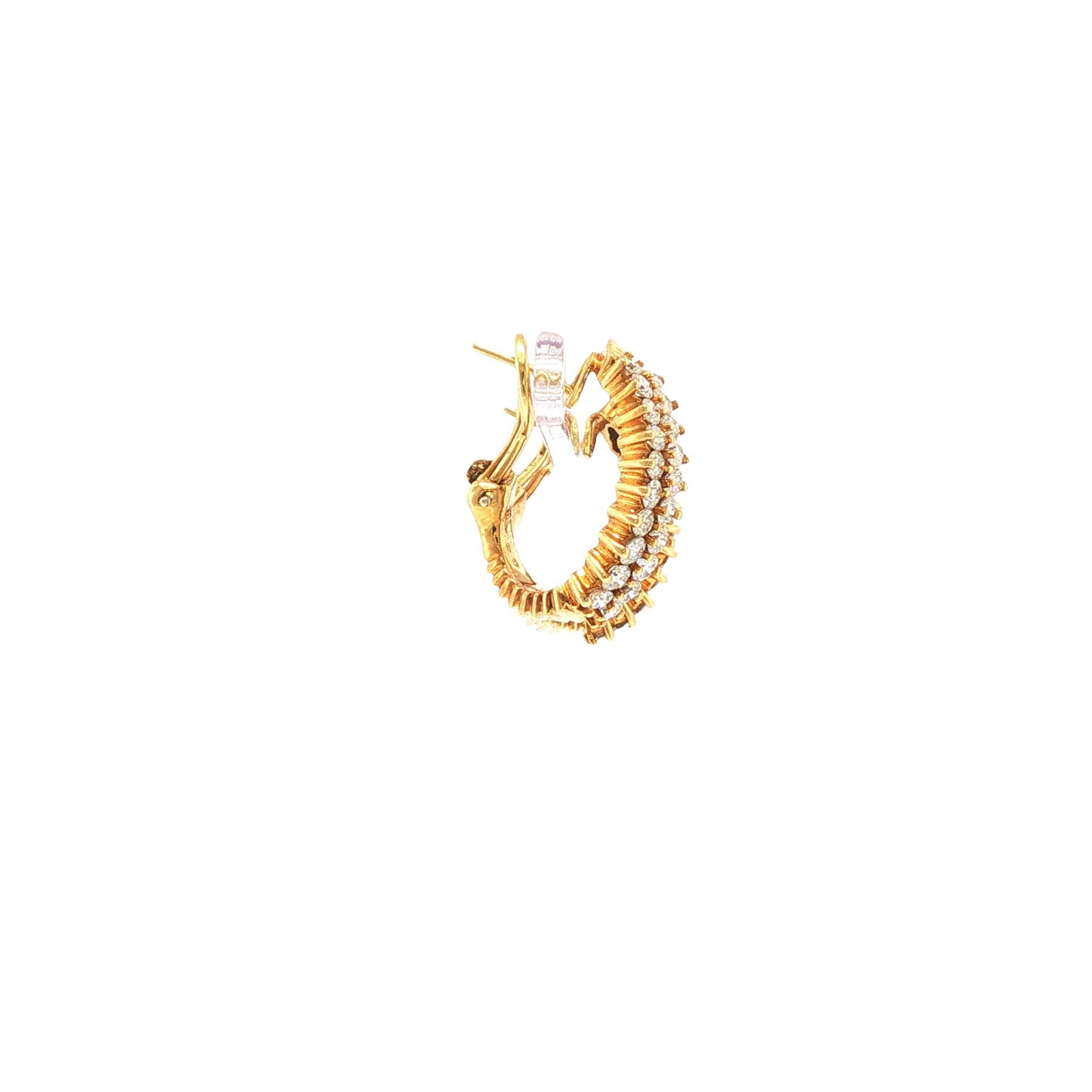 Hammerman Brothers 18K Gold Diamond Earrings