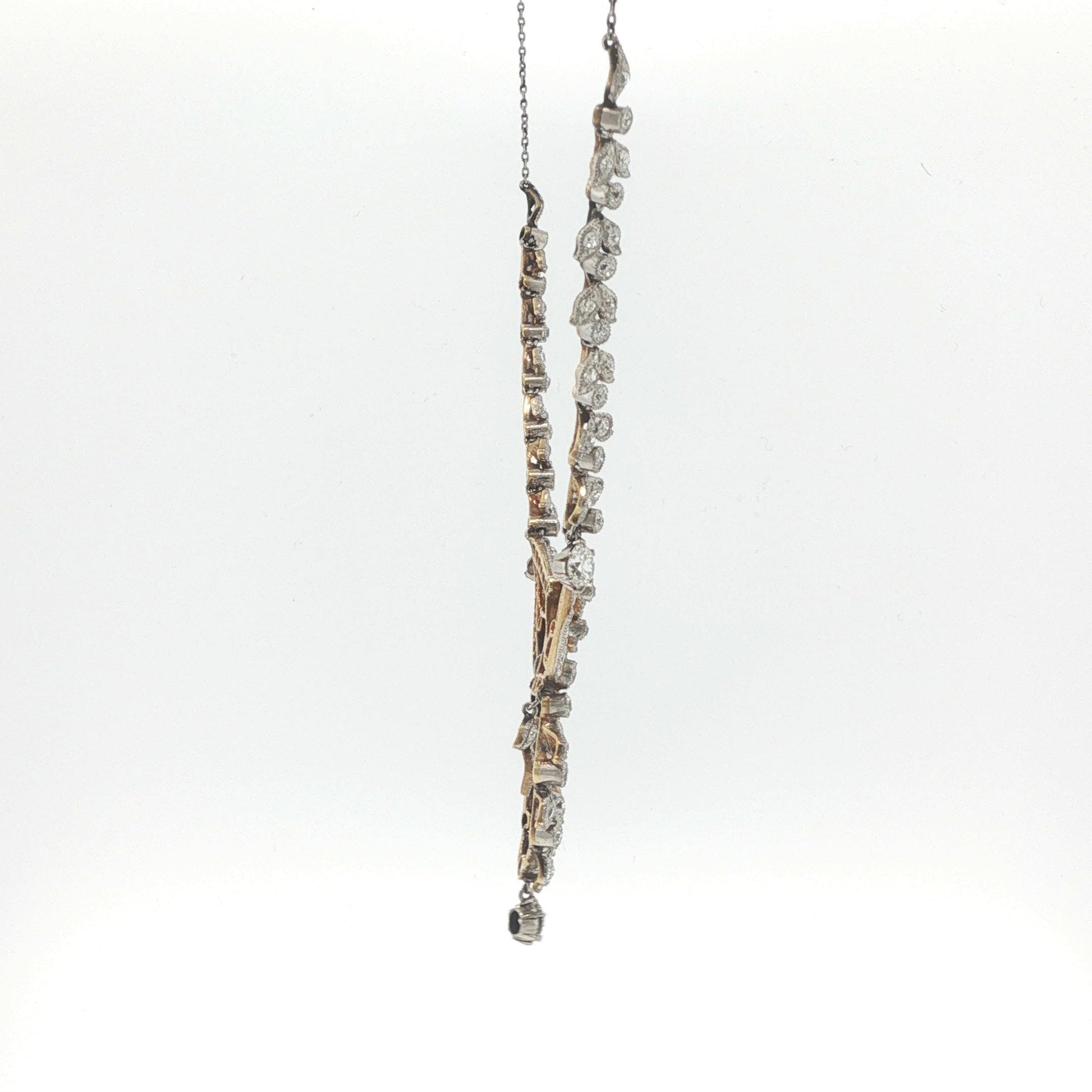 Edward Platinum 18K White Gold Diamond Necklace