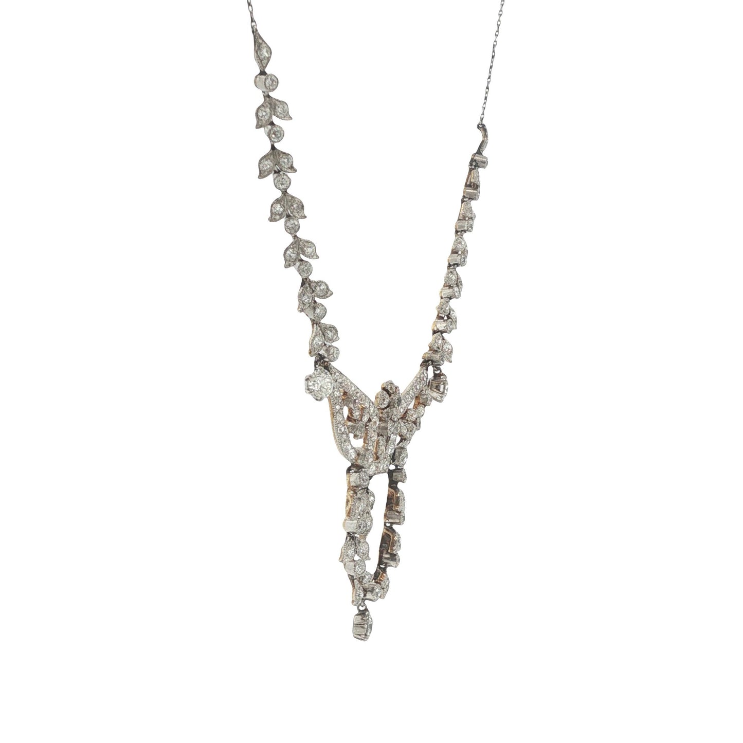 Edward Platinum 18K White Gold Diamond Necklace
