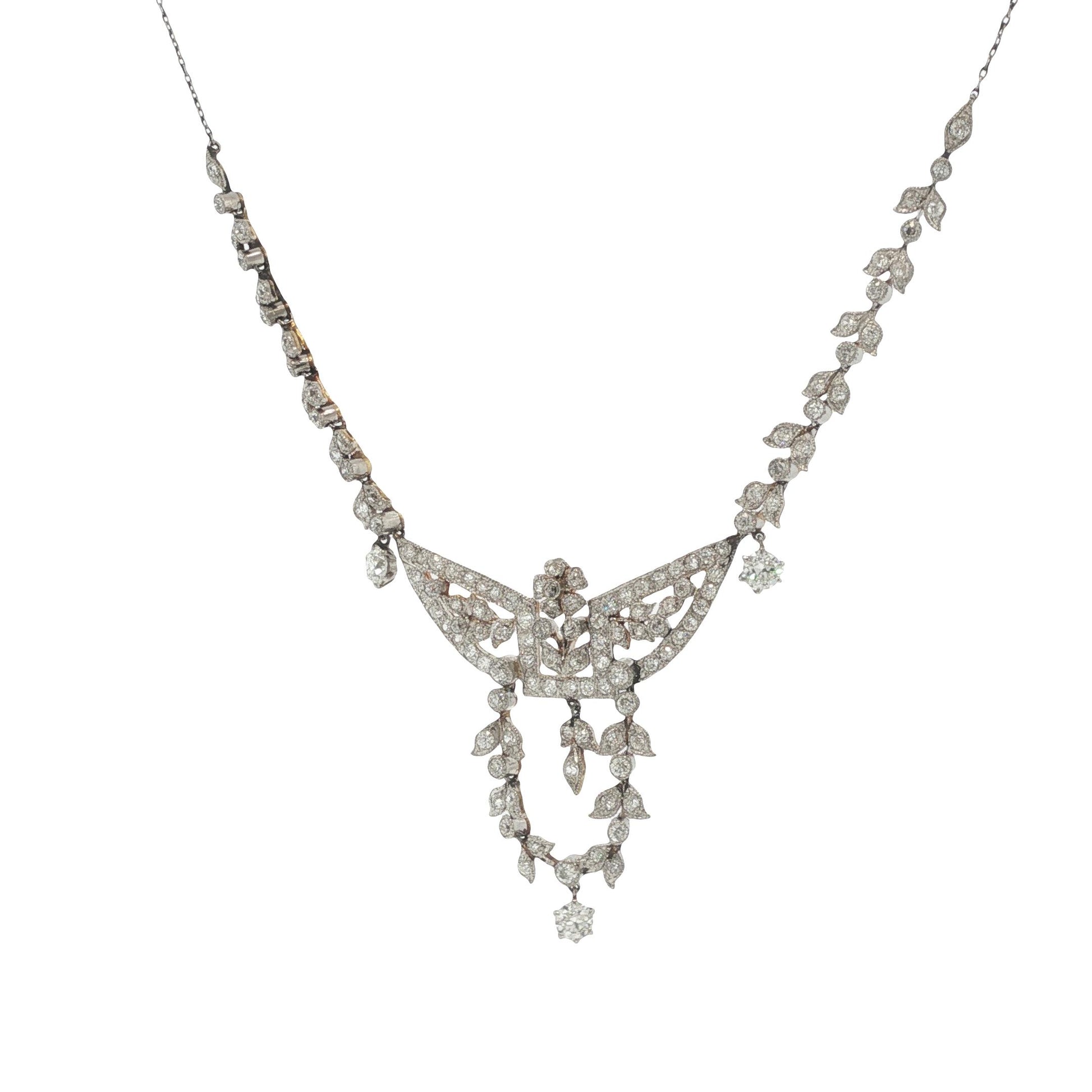 Edward Platinum 18K White Gold Diamond Necklace