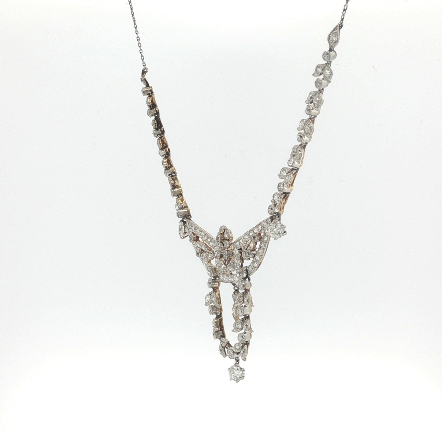 Edward Platinum 18K White Gold Diamond Necklace