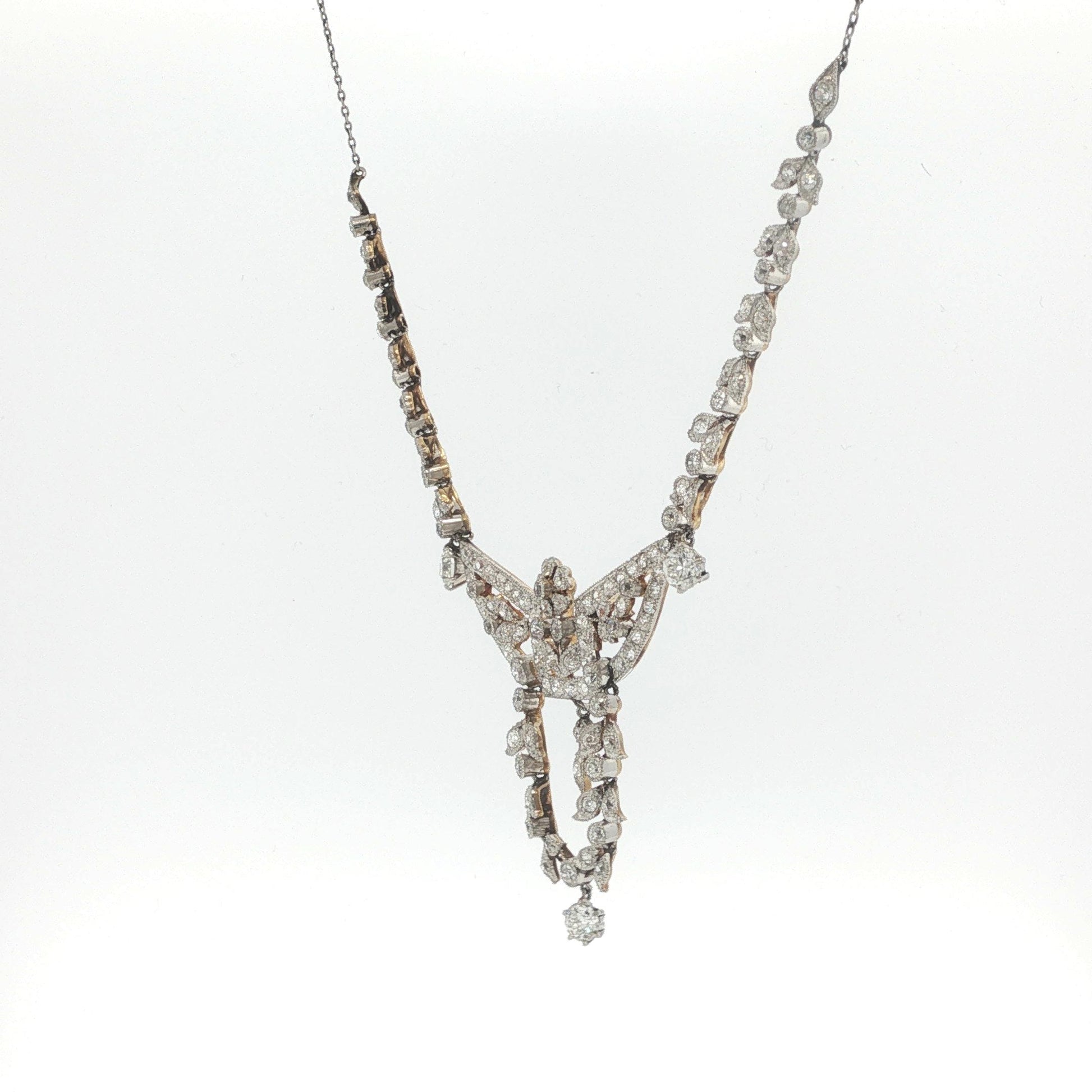 Edward Platinum 18K White Gold Diamond Necklace
