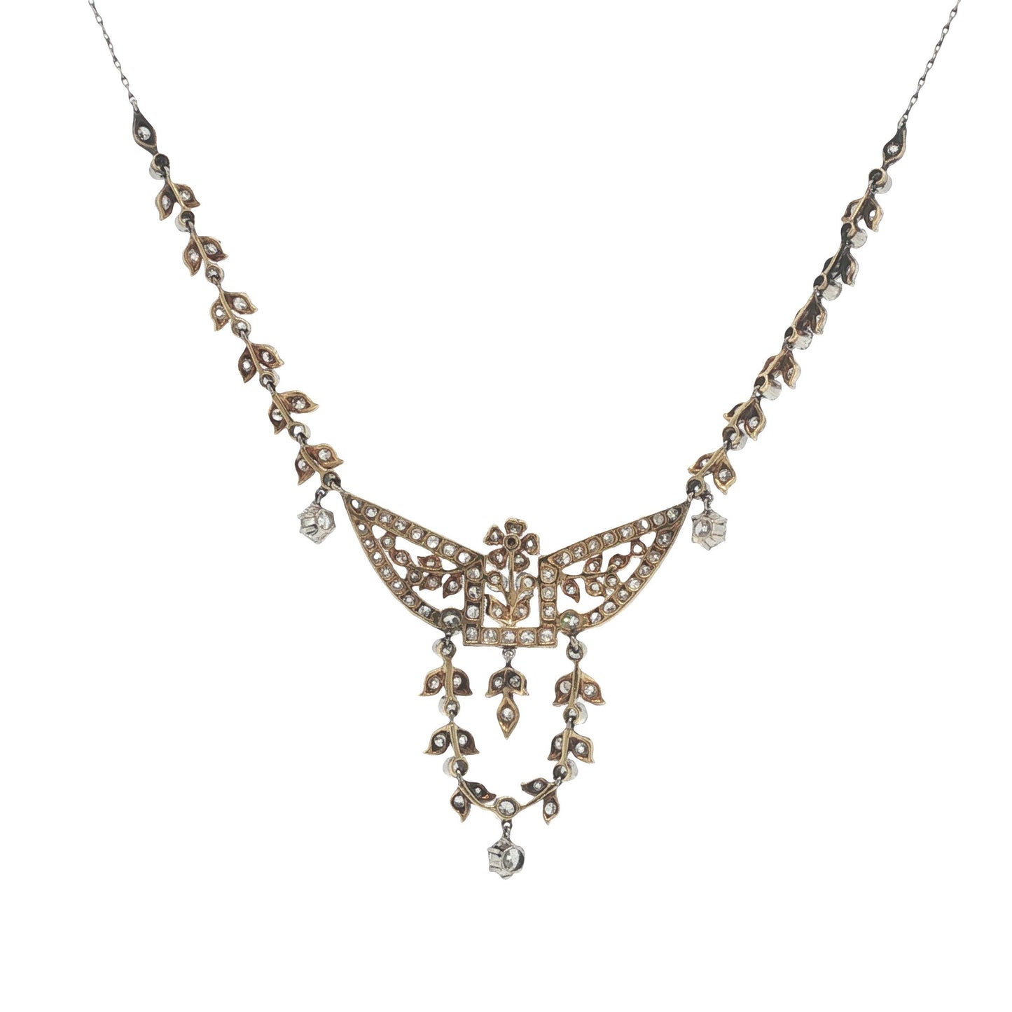 Edward Platinum 18K White Gold Diamond Necklace