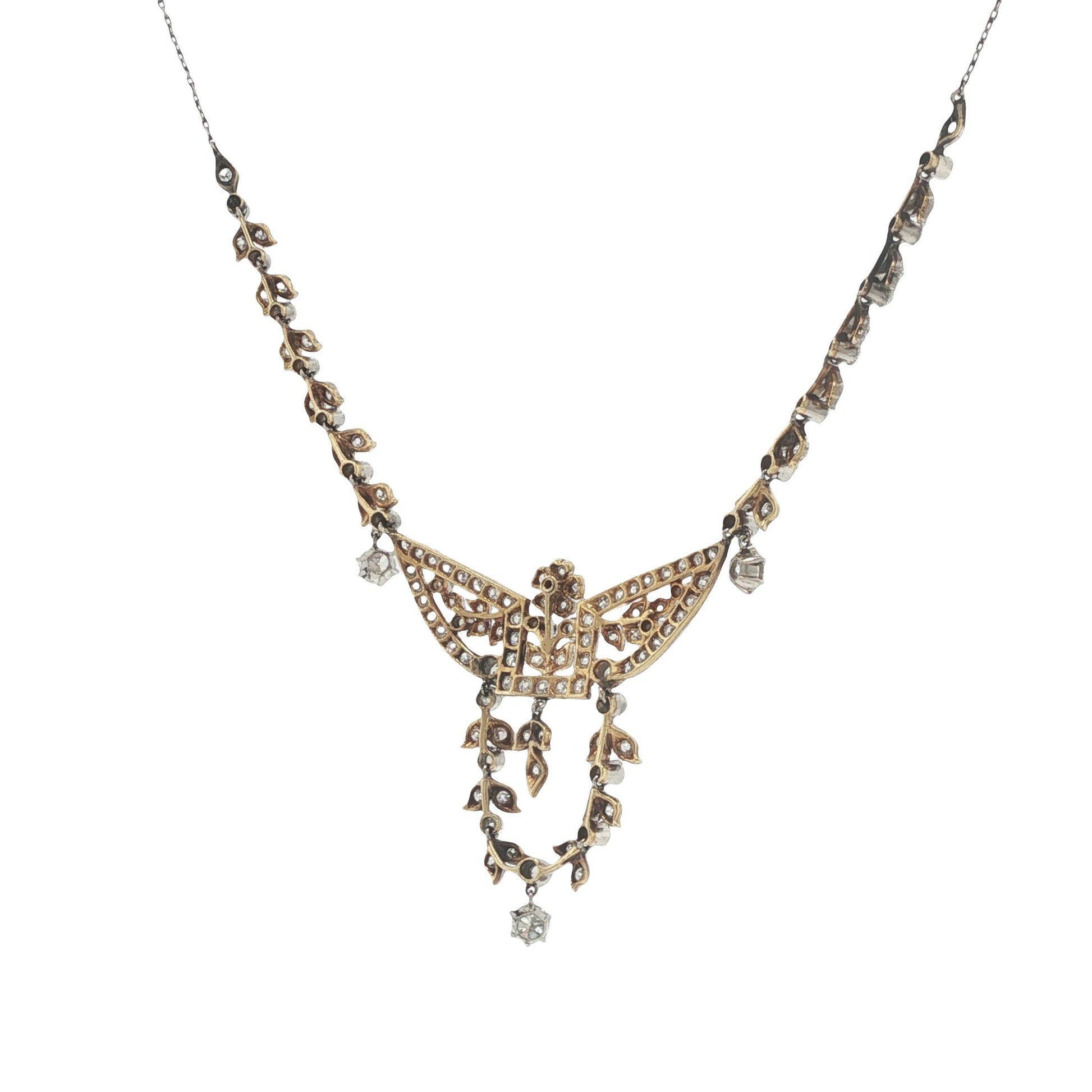 Edward Platinum 18K White Gold Diamond Necklace