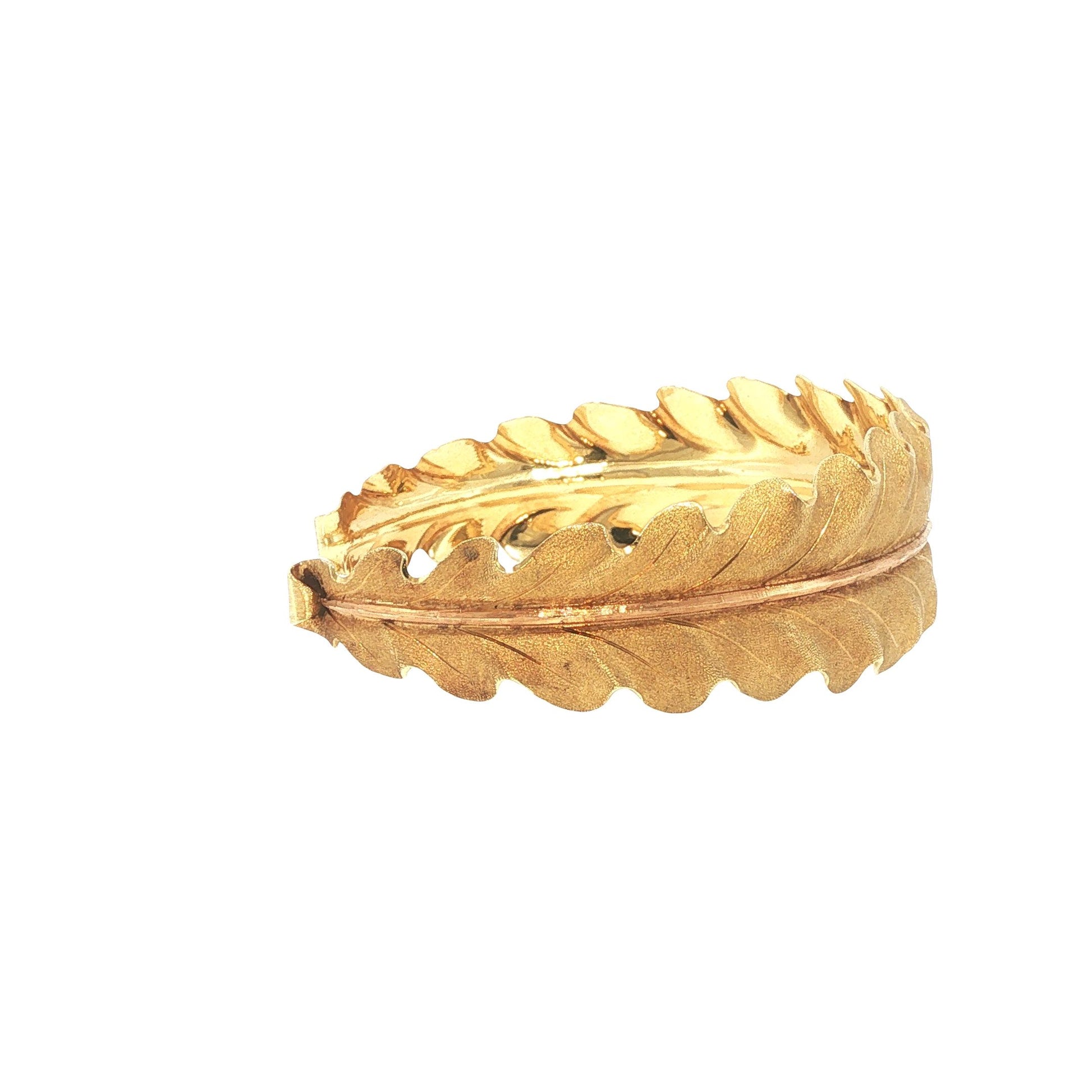 Mario Buccellati 18K Gold Leaf Cuff