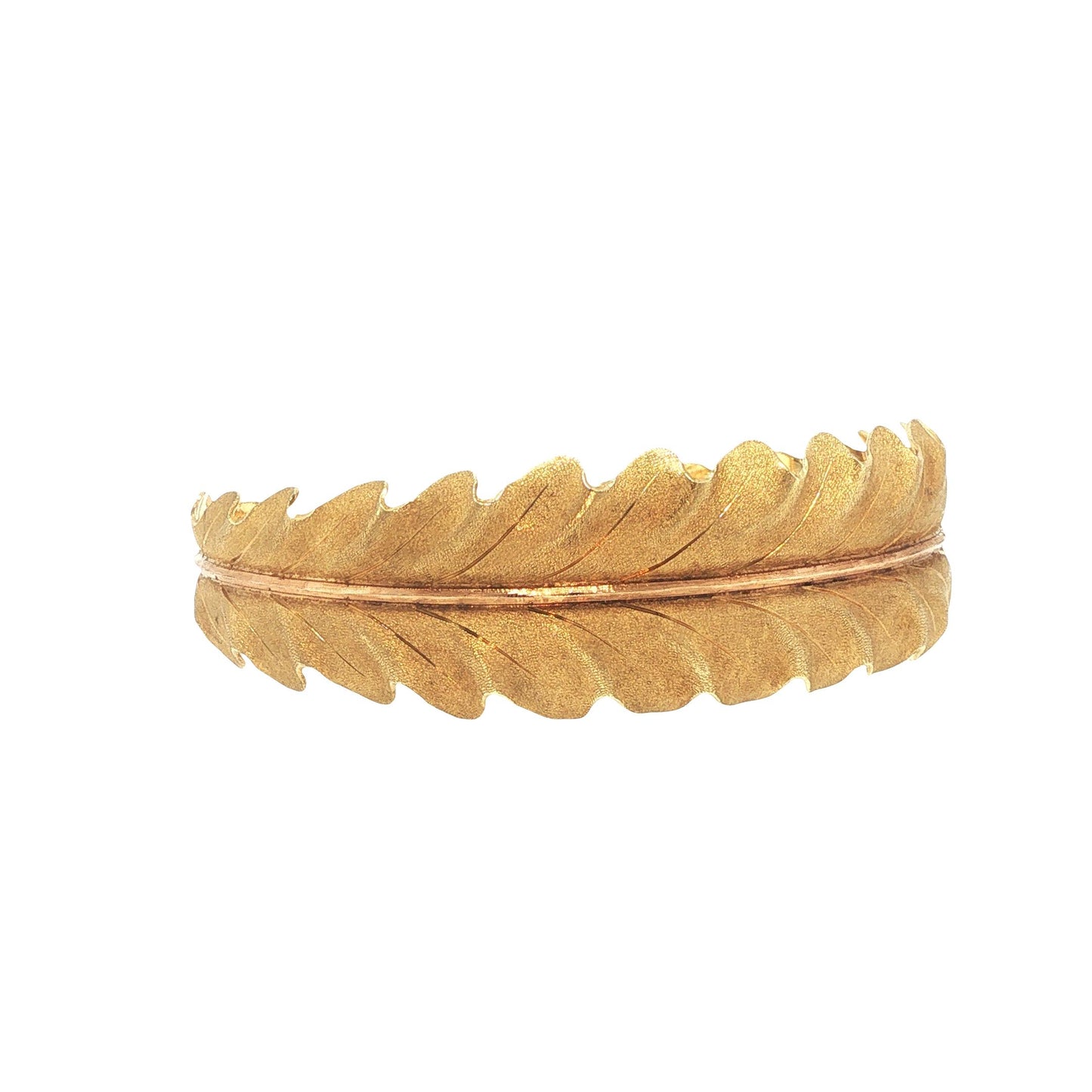 Mario Buccellati 18K Gold Leaf Cuff