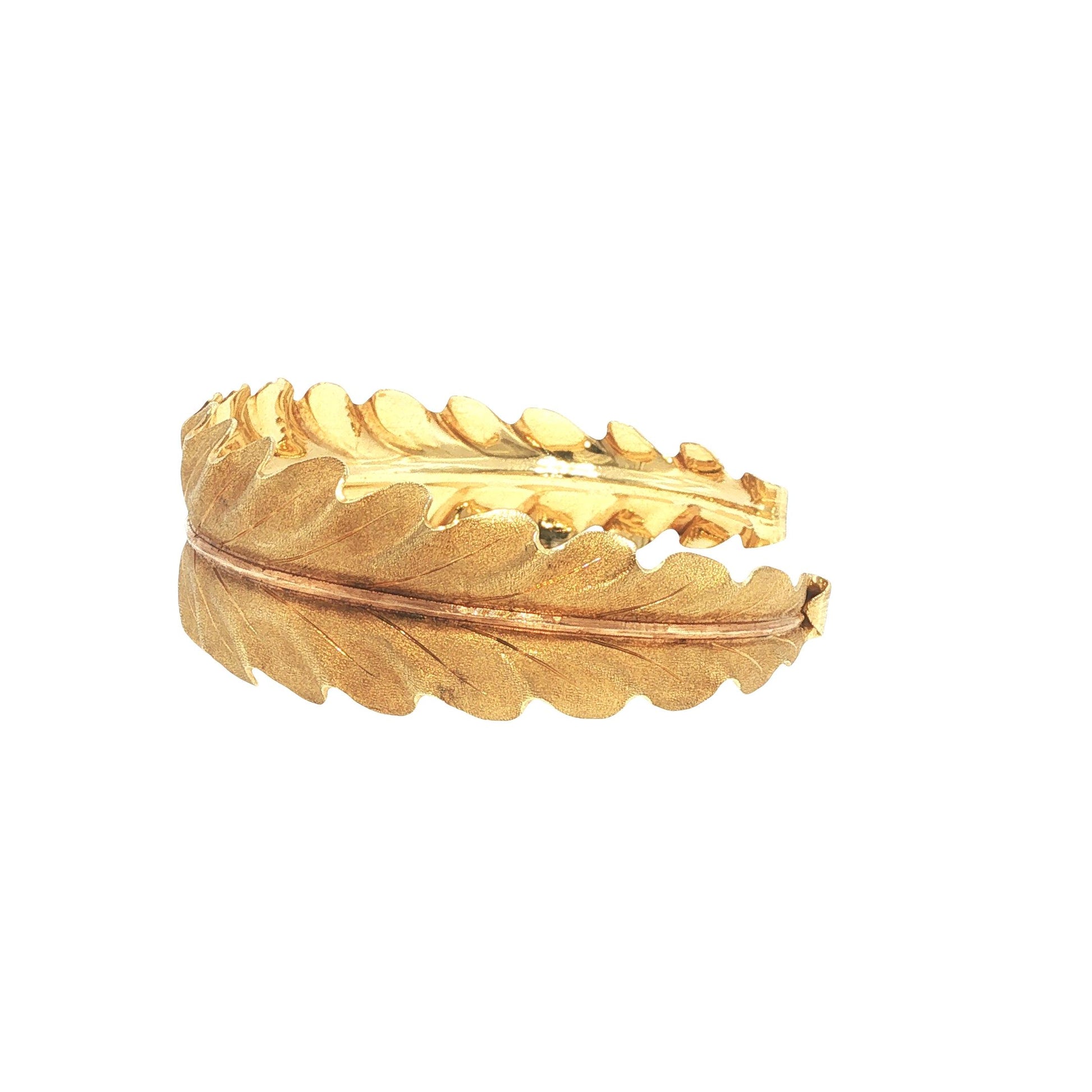 Mario Buccellati 18K Gold Leaf Cuff