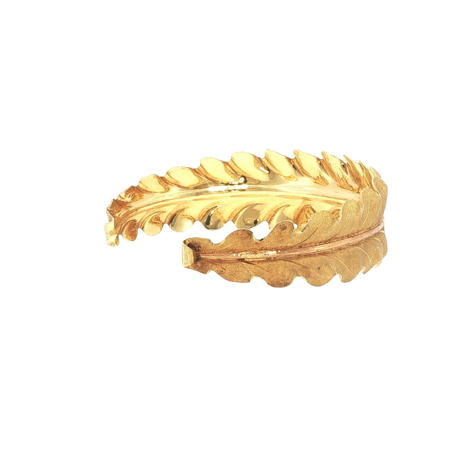 Mario Buccellati 18K Gold Leaf Cuff