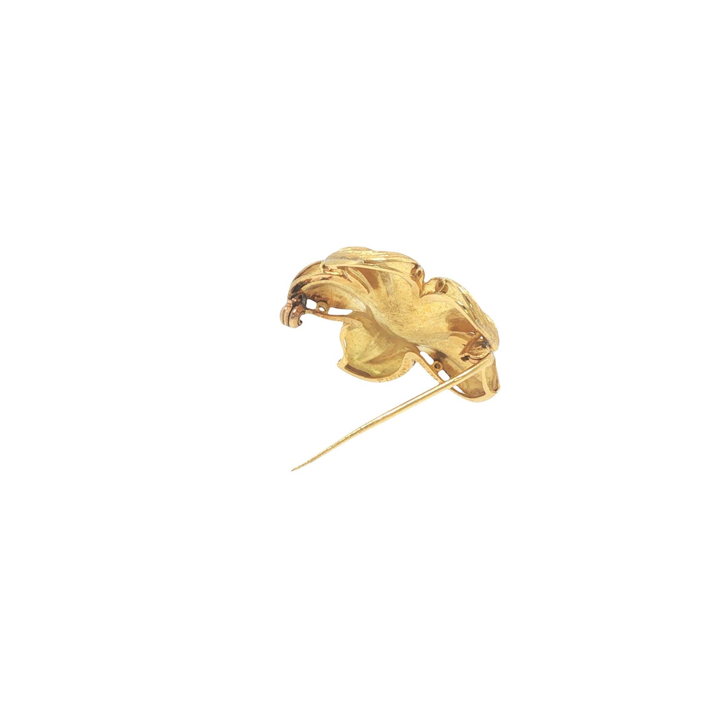 Vintage Tiffany & Co. 18K Sapphire & Diamond Flower Brooch Pin