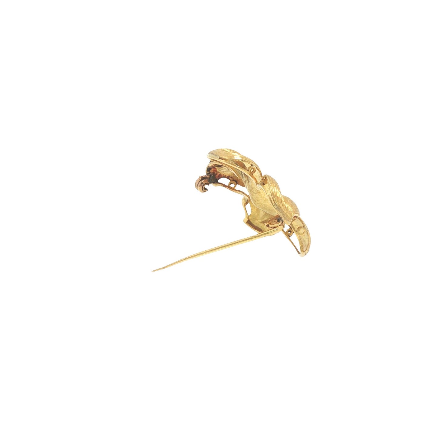 Vintage Tiffany & Co. 18K Sapphire & Diamond Flower Brooch Pin