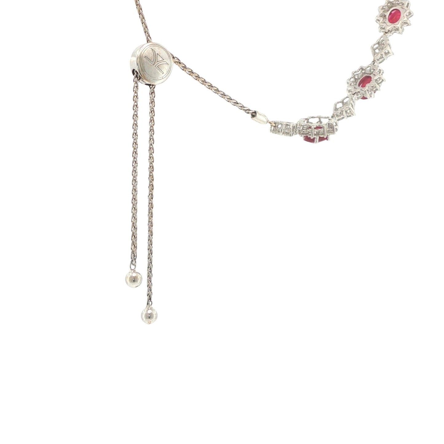 Platinum 6.30 Carat Ruby & 6.70 Carat Diamond Expandable Bracelet