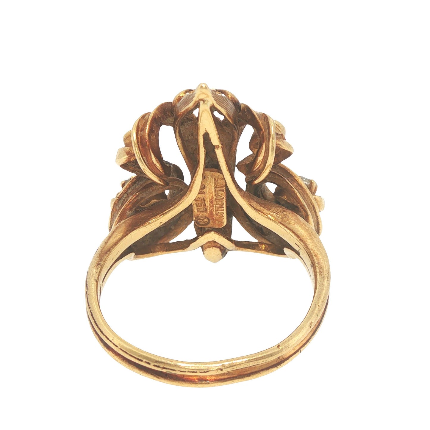 Ilias Lalaounis 18K Gold Sapphire & Diamond Sculptural Ring