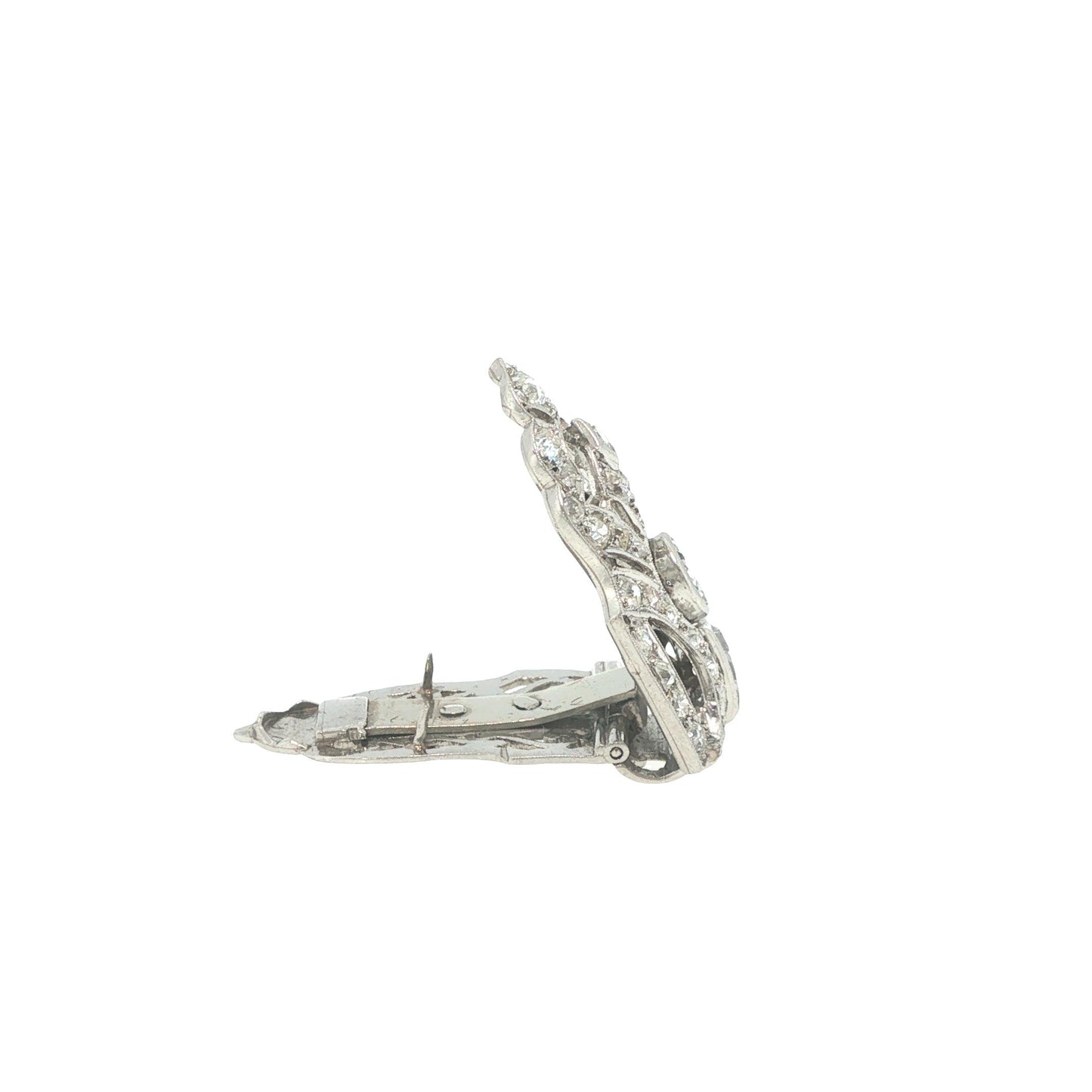 Art Deco Platinum Diamond Clip
