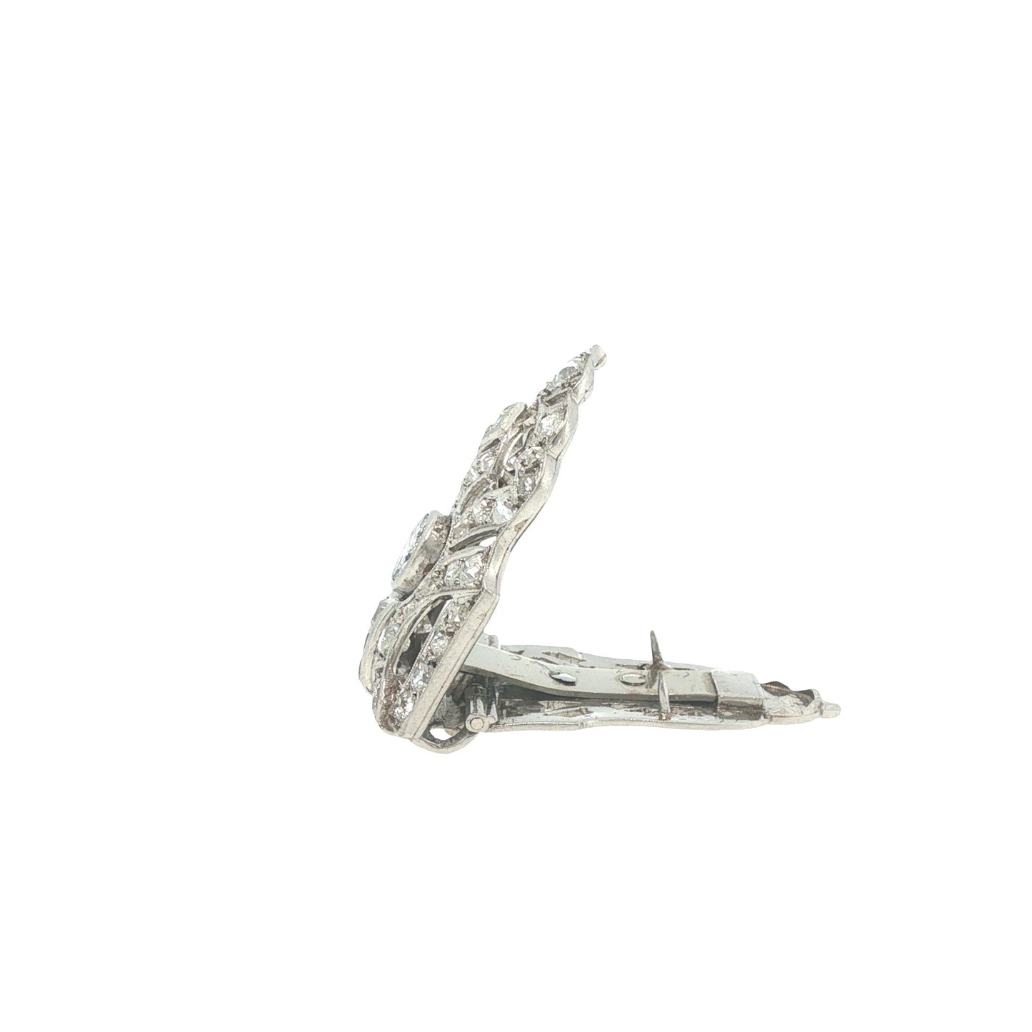 Art Deco Platinum Diamond Clip