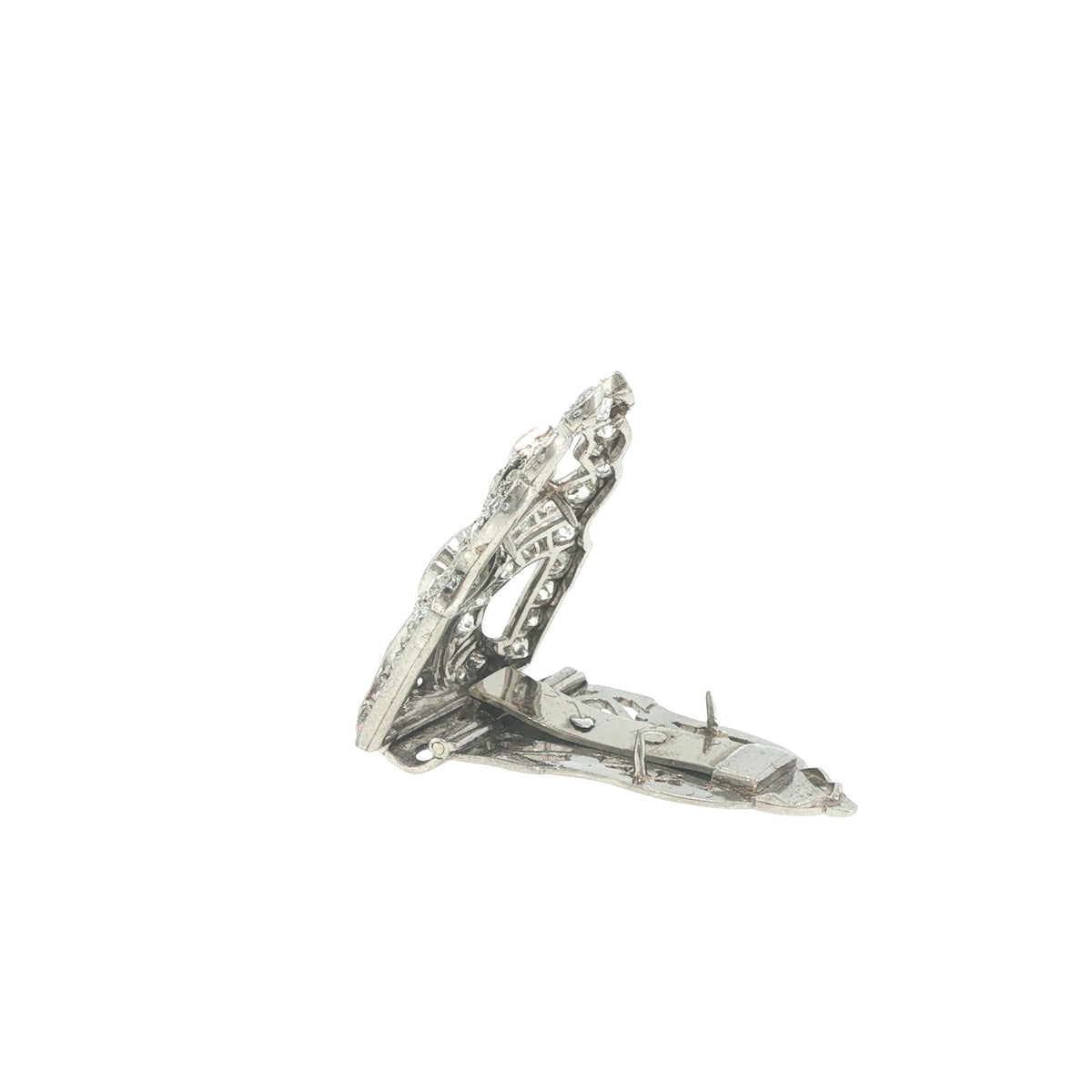 Art Deco Platinum Diamond Clip