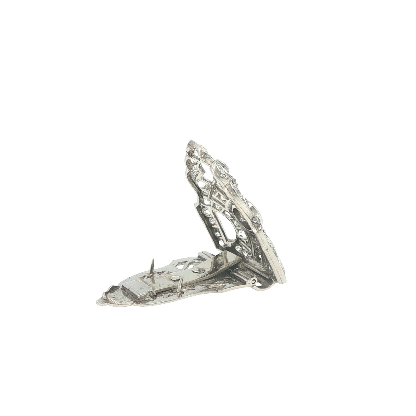 Art Deco Platinum Diamond Clip