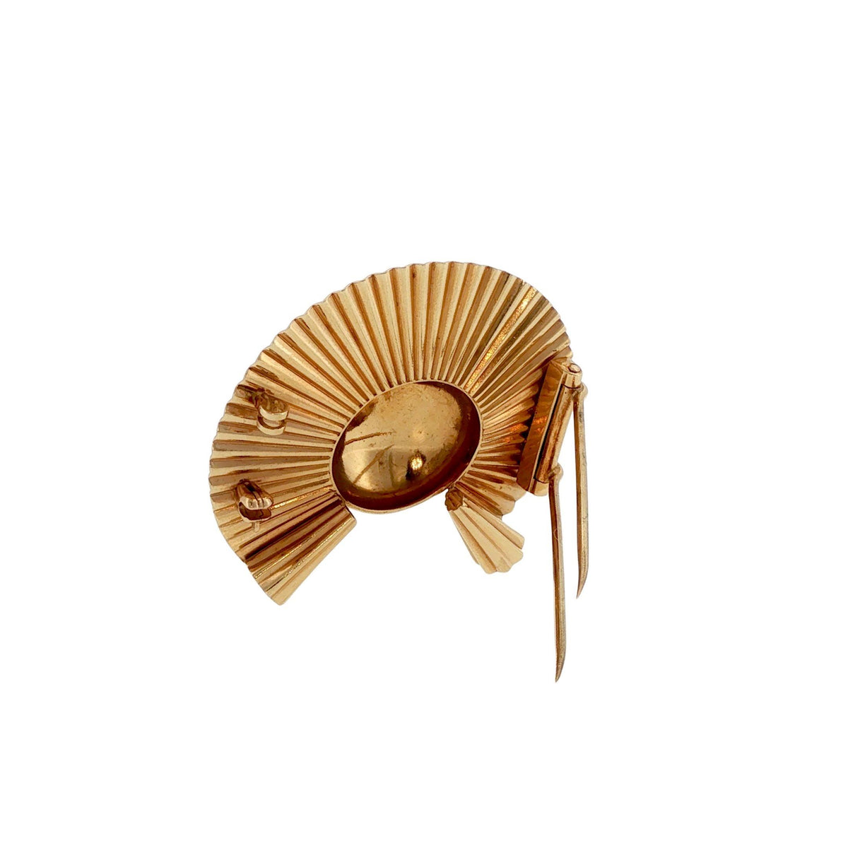 Retro Tiffany & Co. George Schuler 14K Gold Sunburst Brooch Pendant