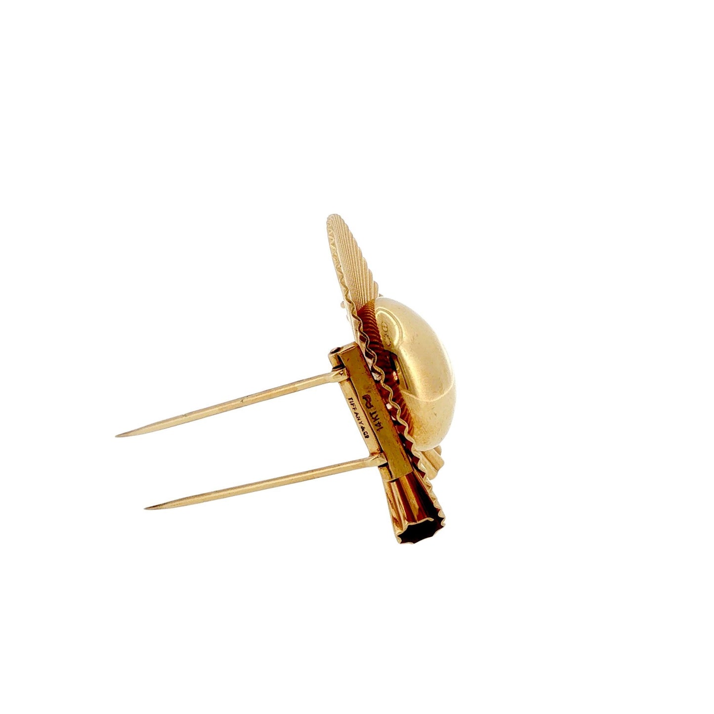 Retro Tiffany & Co. George Schuler 14K Gold Sunburst Brooch Pendant