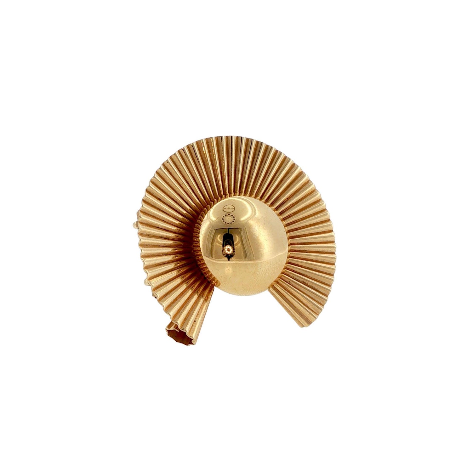 Retro Tiffany & Co. George Schuler 14K Gold Sunburst Brooch Pendant