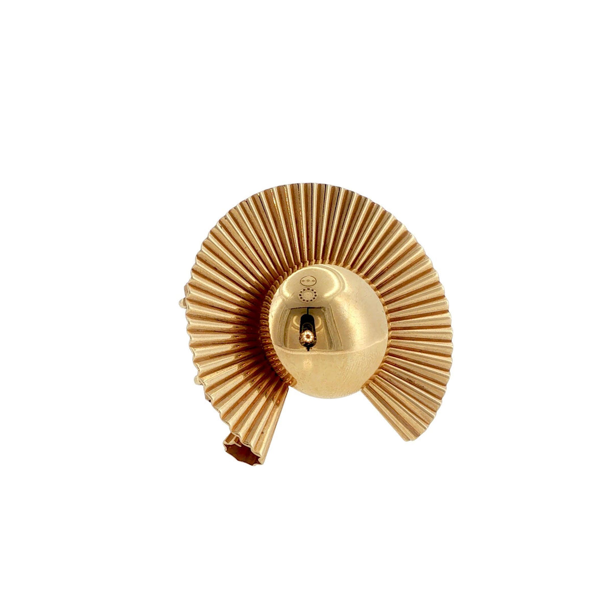 Retro Tiffany & Co. George Schuler 14K Gold Sunburst Brooch Pendant