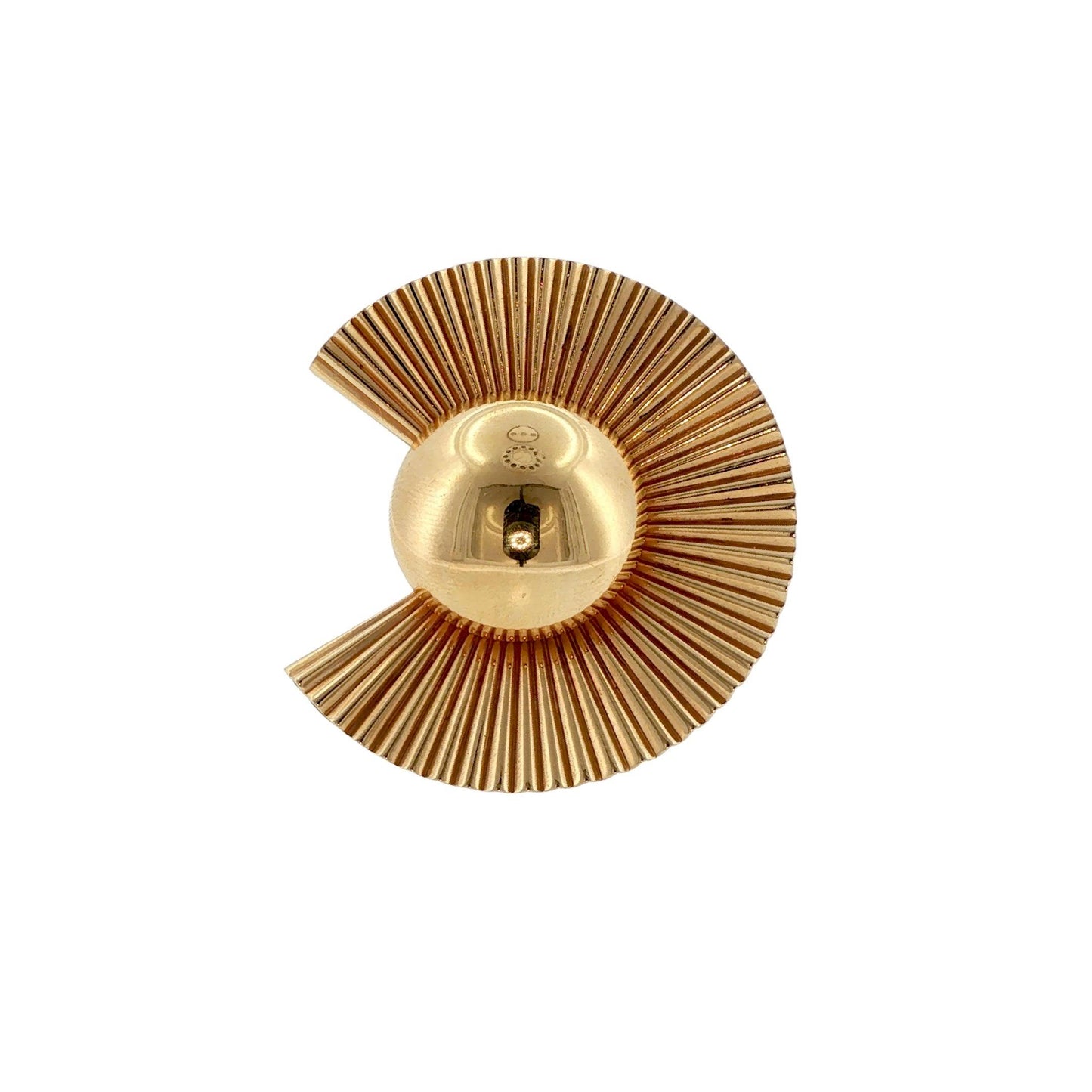 Retro Tiffany & Co. George Schuler 14K Gold Sunburst Brooch Pendant