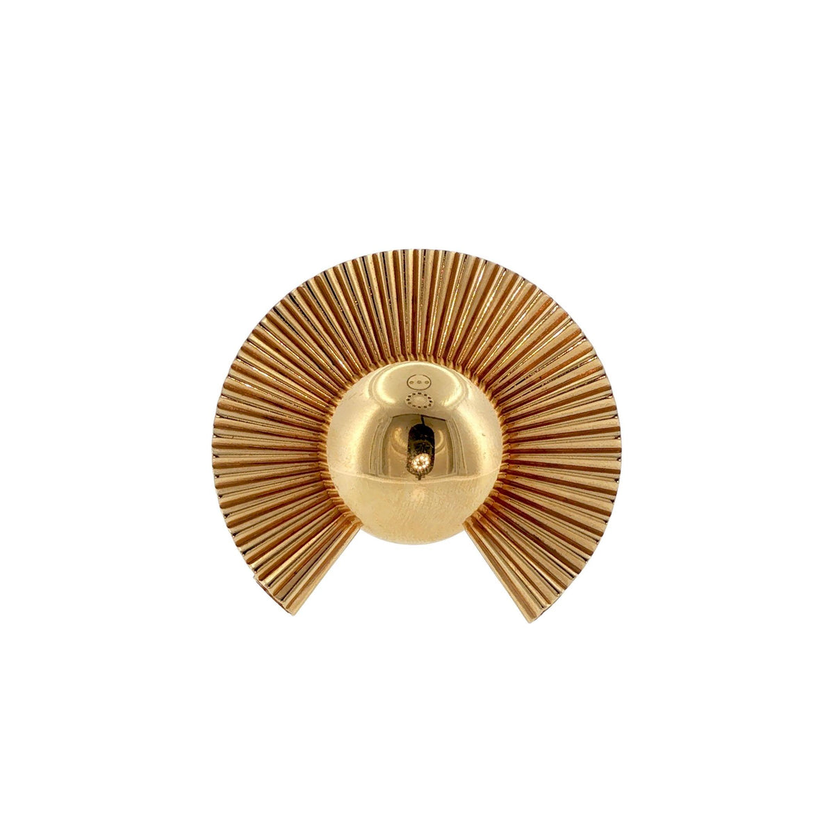 Retro Tiffany & Co. George Schuler 14K Gold Sunburst Brooch Pendant