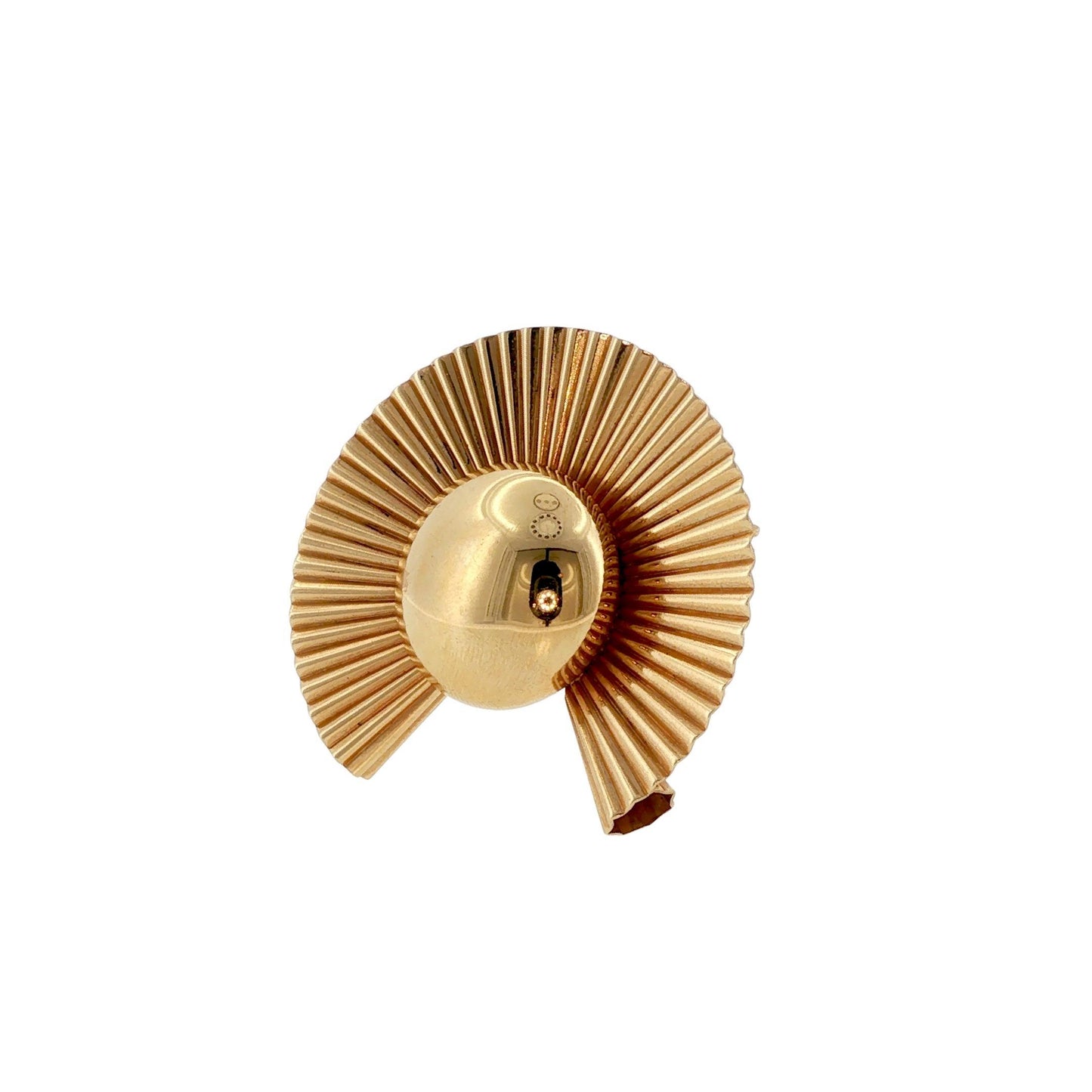 Retro Tiffany & Co. George Schuler 14K Gold Sunburst Brooch Pendant