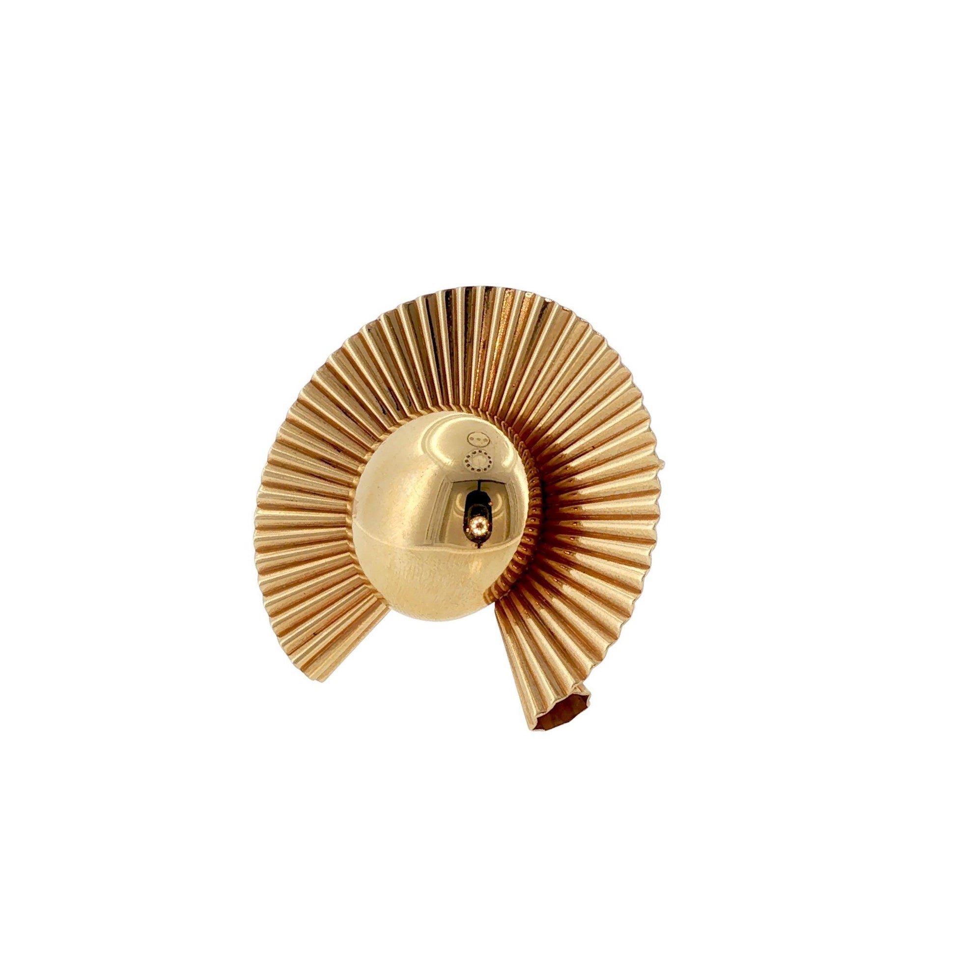 Retro Tiffany & Co. George Schuler 14K Gold Sunburst Brooch Pendant
