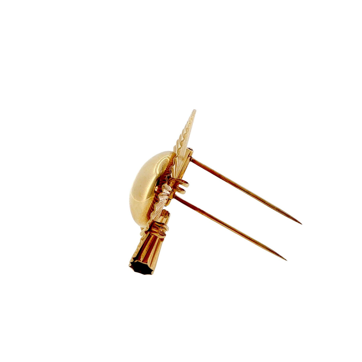 Retro Tiffany & Co. George Schuler 14K Gold Sunburst Brooch Pendant