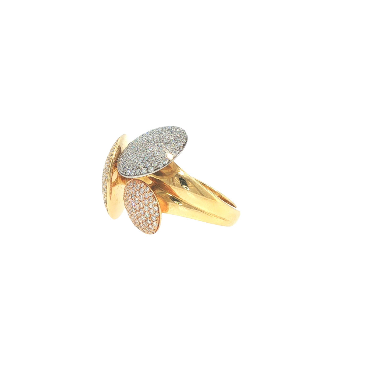 Cartier France Diamond Pave Disc Ring