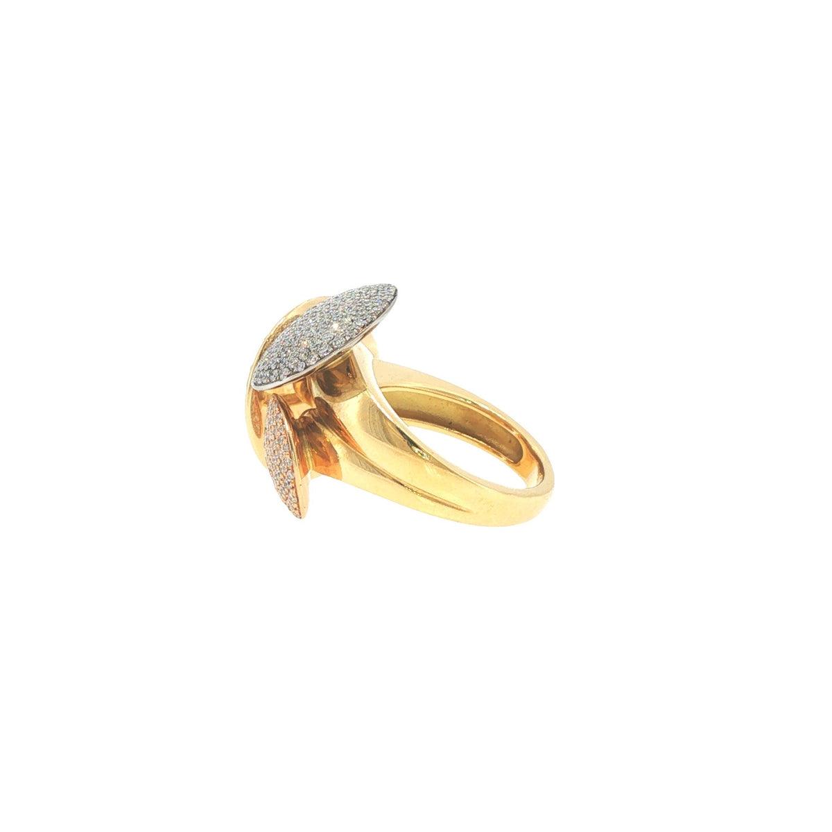 Cartier France Diamond Pave Disc Ring