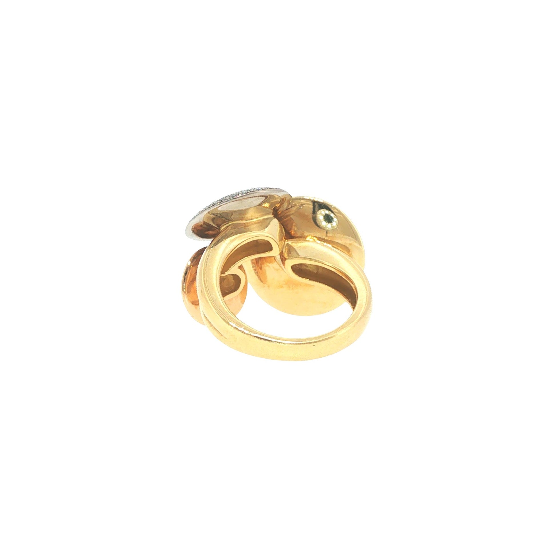 Cartier France Diamond Pave Disc Ring