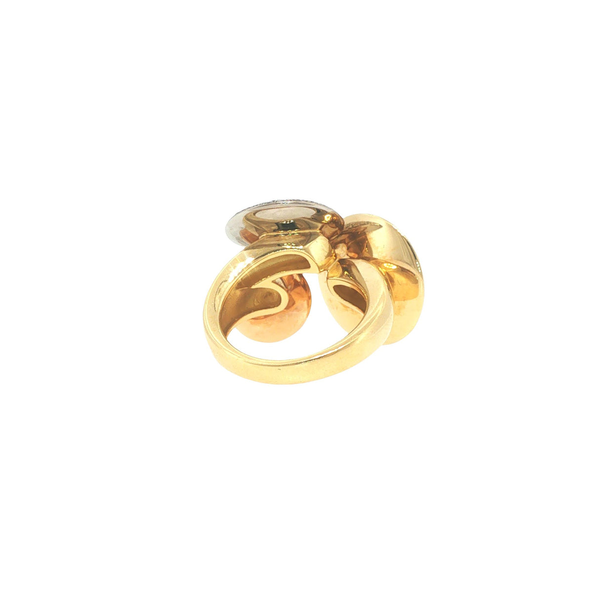 Cartier France Diamond Pave Disc Ring