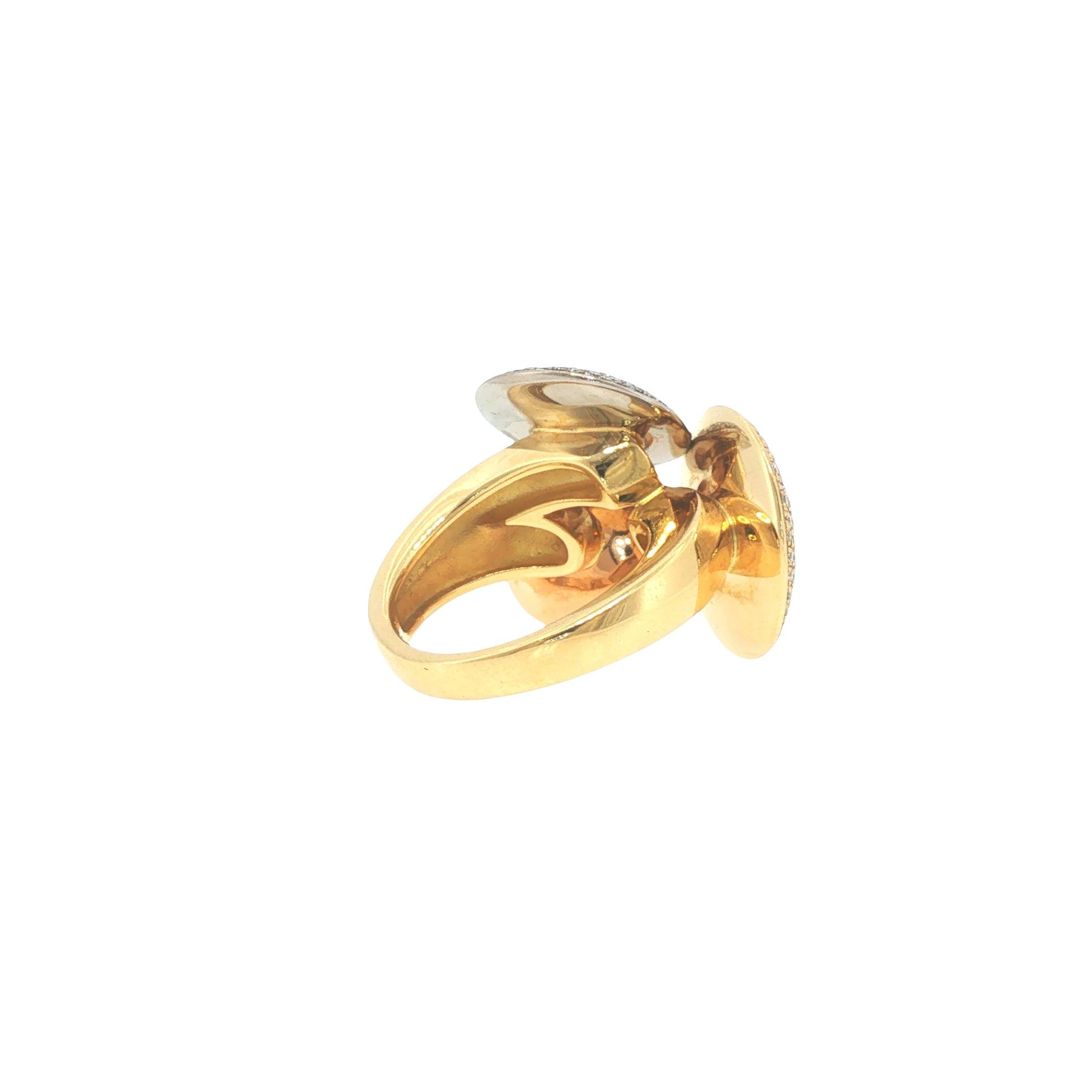 Cartier France Diamond Pave Disc Ring