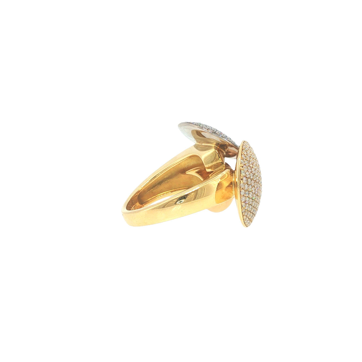 Cartier France Diamond Pave Disc Ring