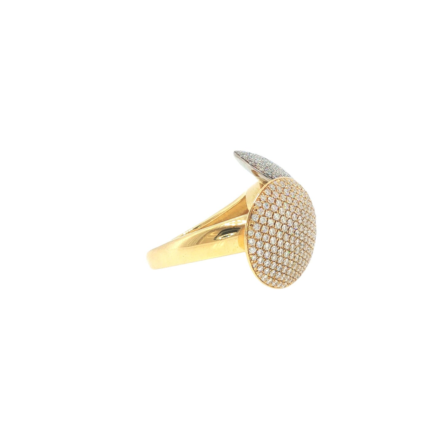 Cartier France Diamond Pave Disc Ring
