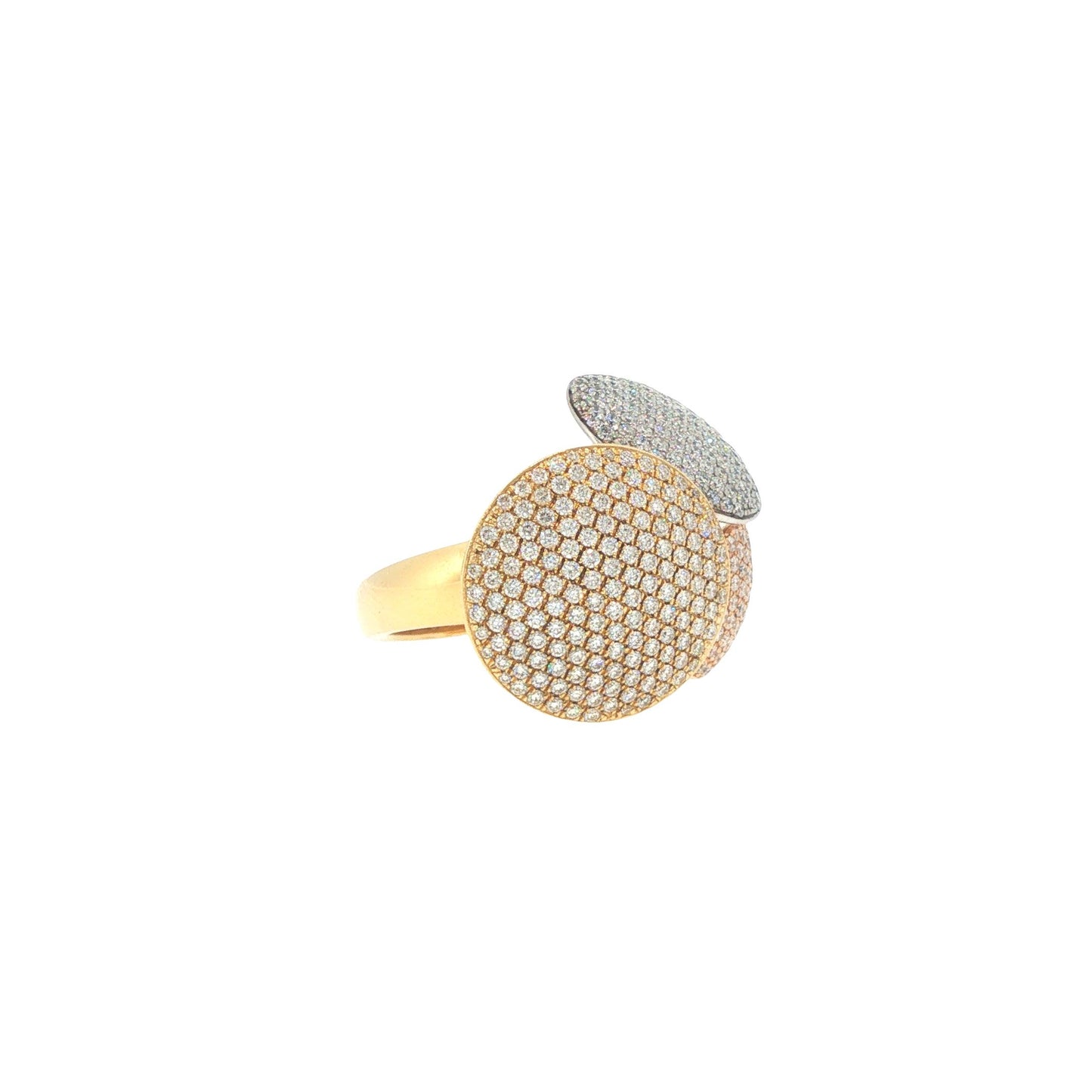 Cartier France Diamond Pave Disc Ring